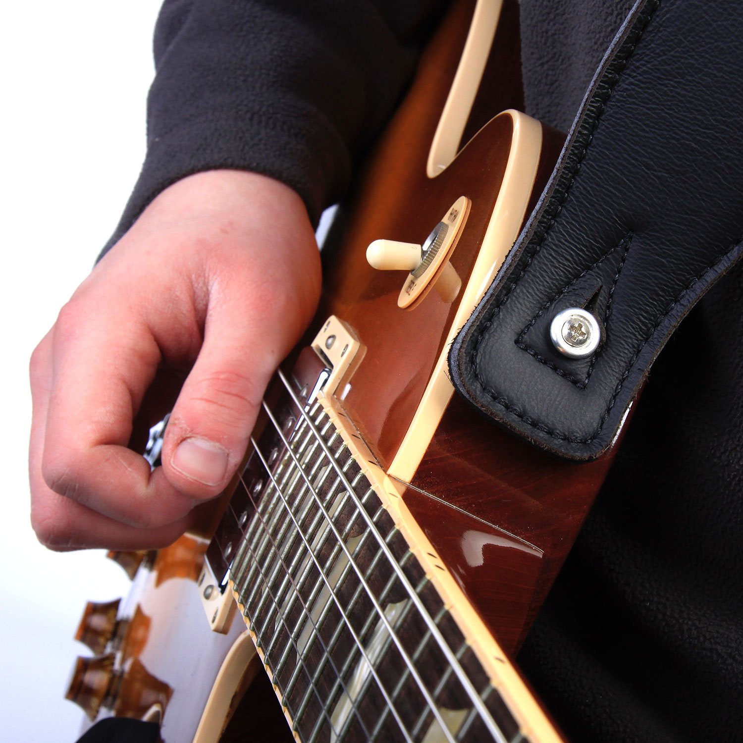 Custodia Chitarra Acustica LEKATO Tracolla Per Chitarra Imbottita In Neoprene Estremitu00e0 In Vera Plettri Chitarra - Foto 5