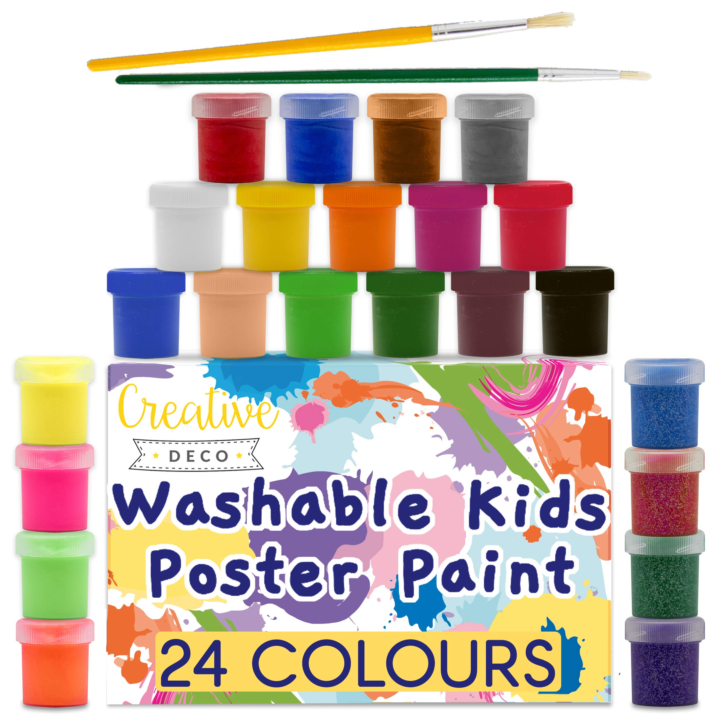 Buy Creative Deco Washable Kids Paint Set 20 ml x 24 Pots Children