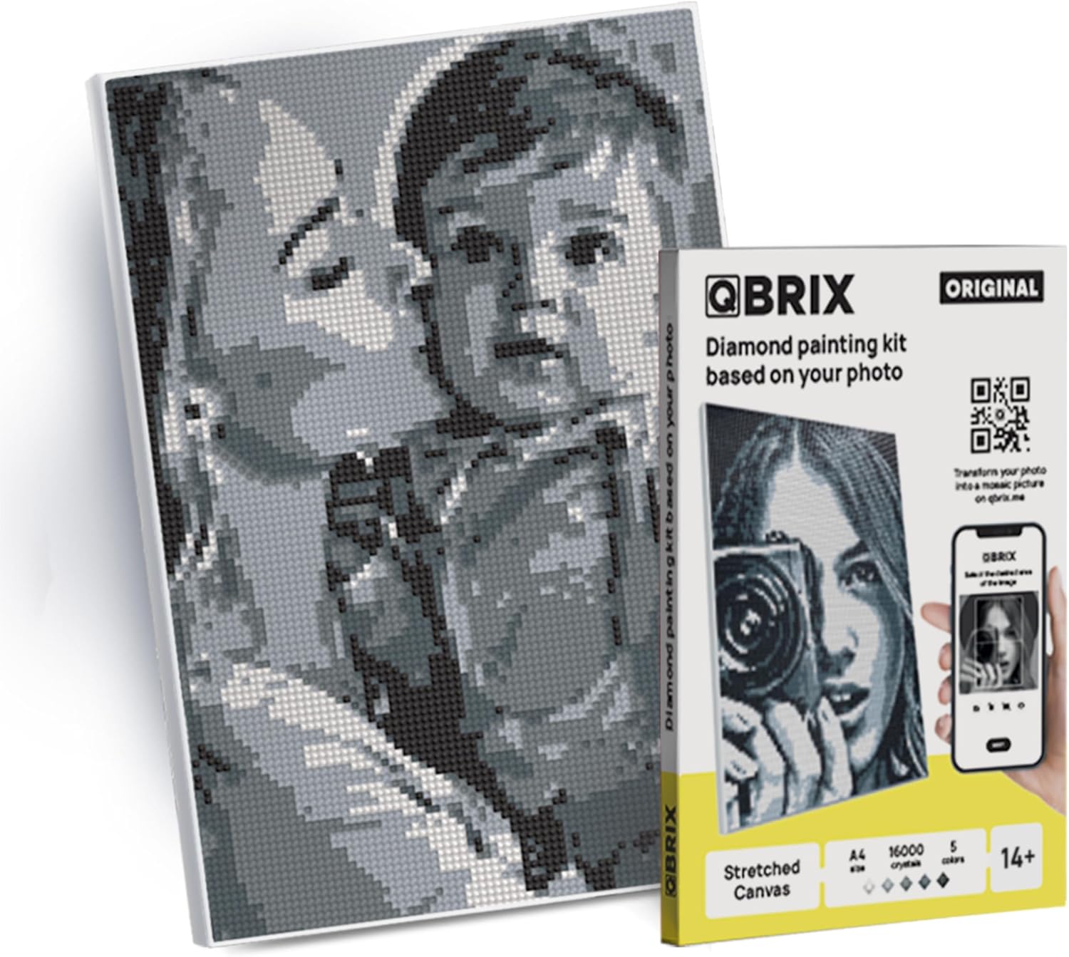 QBRIX A4 Original Personalised Diamond Art Customised Gifts Diamond