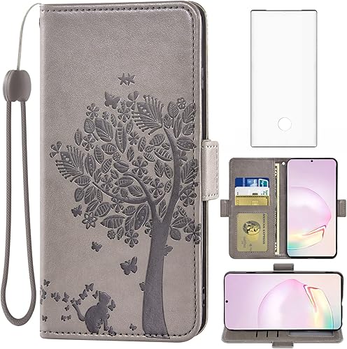 Funda compatible con Samsung Galaxy Note 20 Ultra Glaxay Note20 Plus 5G y protector de pantalla de vidrio templado para Gaxaly Notes 20Ultra Note20+