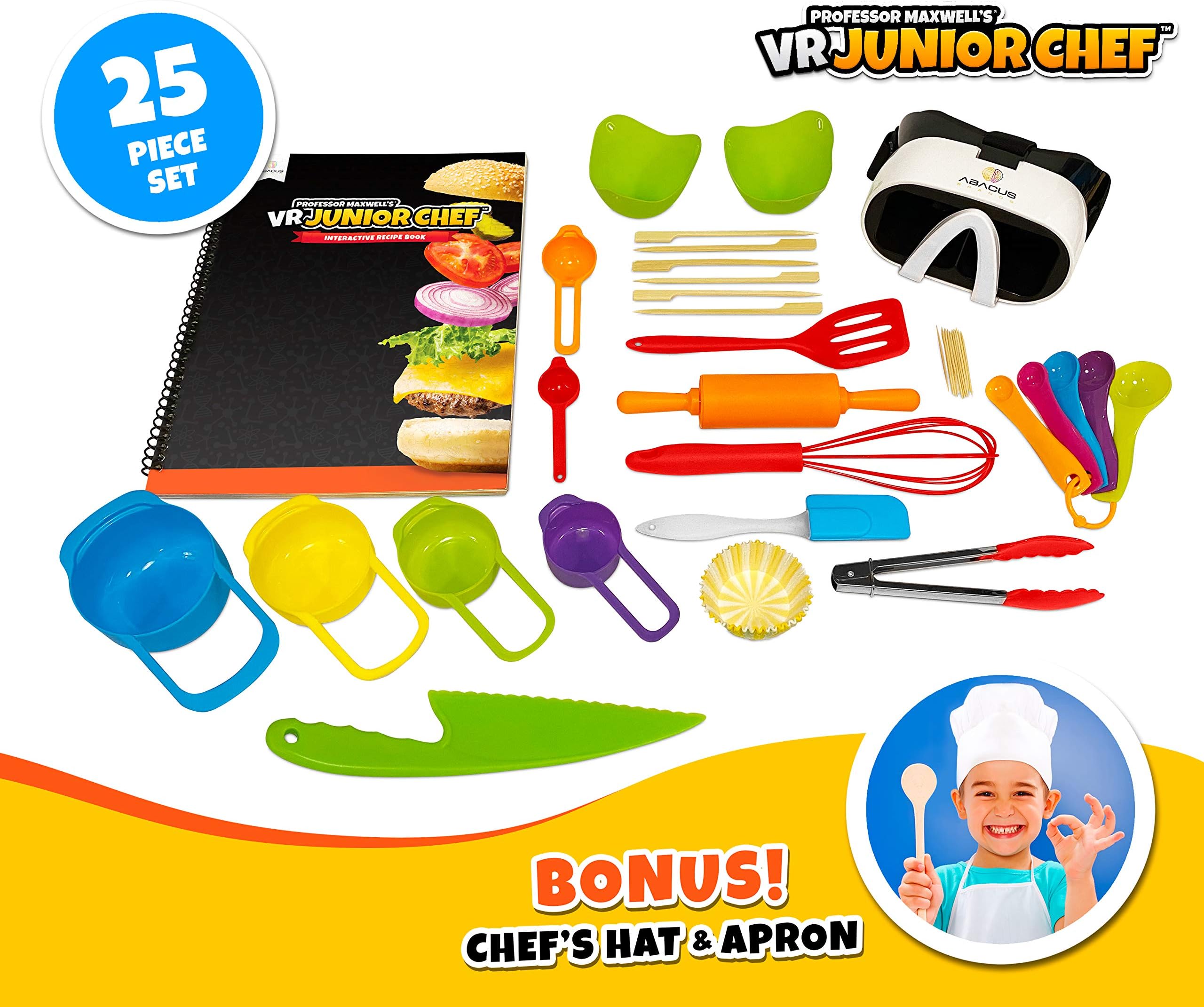 Professor Maxwell's VR Junior Chef Virtual Reality Kids Cookbook and Interactive Cooking Food Science Learning Activity Set