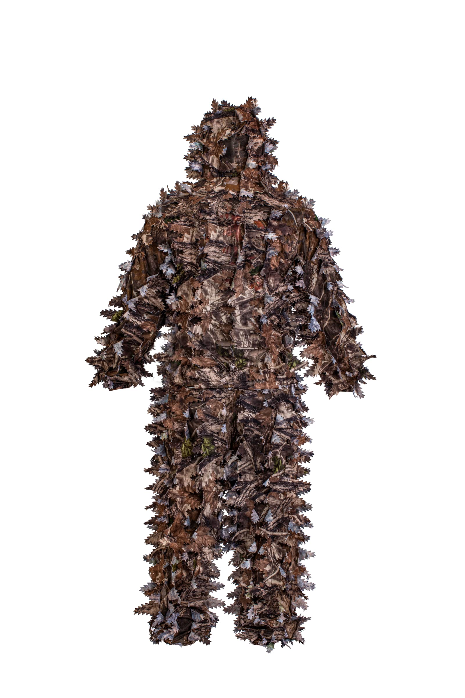 ROCEEEK 3D Leafy Camo Youth Adult Suit Hooded Ghillie Jagd Kleidung mit Gesichtsmaske