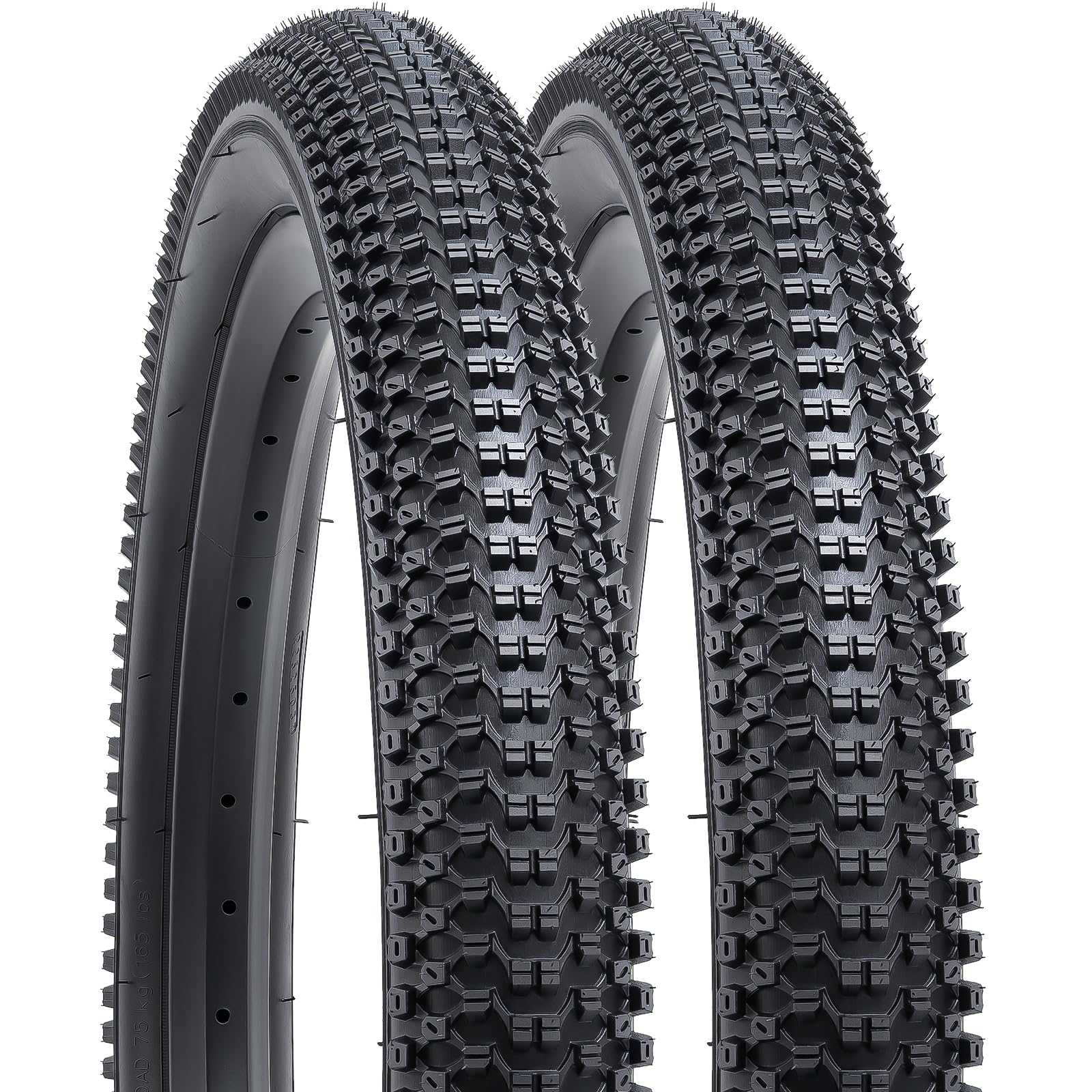 YunSCM 2Pcs Faltbare 24 Zoll Fahrradreifen 24x2.10 Mantel 54-507 kompatibel 24x2.0 24 x 2.10 24x2.125 Stadt/Straße/Mountainbike Reifen Sport & Freizeit