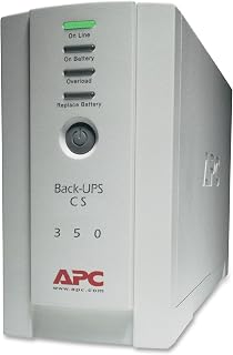APC Bk350 Bk350 Back-Ups Cs Battery Backup System, 6 Outlets, 350 Va, 1020 J