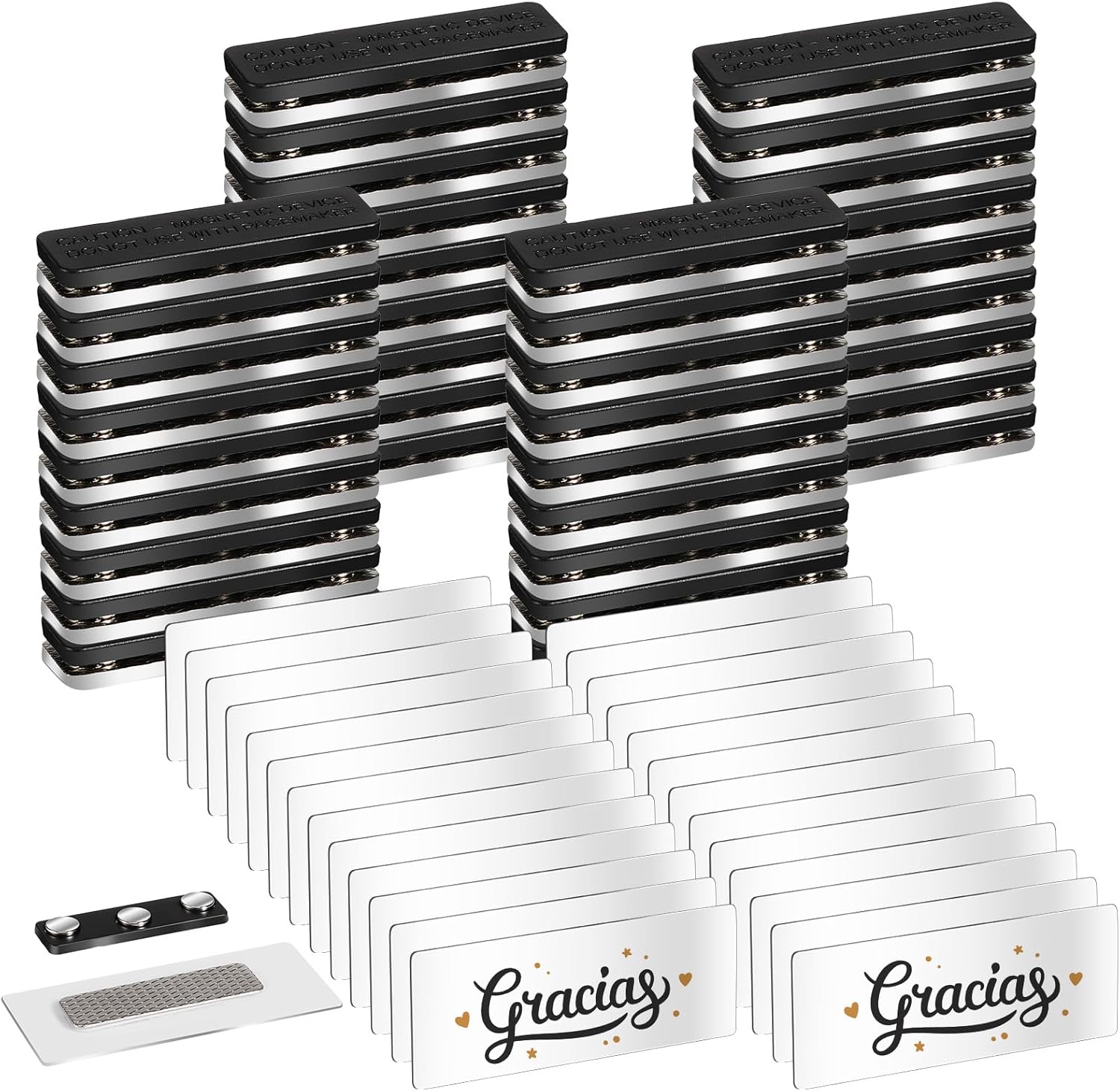 Amazon.com : Censen 36 Pcs Sublimation Name Tags Blanks 1 x 3 Magnetic ...