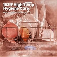 Vista 6 de COMFEE' Lavavajillas Portátil de Encimera con Tanque de Agua Integrado de 5L, No Necesita Conexión, 6 Programas, Rociado Dual de 360°, Función