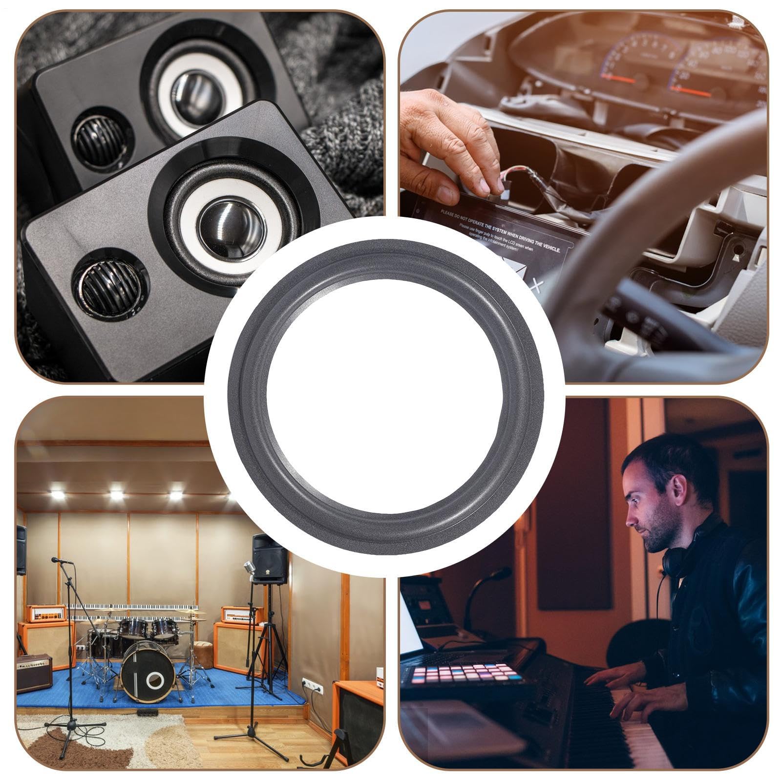 Woofer 25 Cm Kit Riparazione Surround Per Woofer Acoustic Research AR90 Woofer 25 Cm Kit Riparazione Surround Per Woofer Acoustic Research AR90