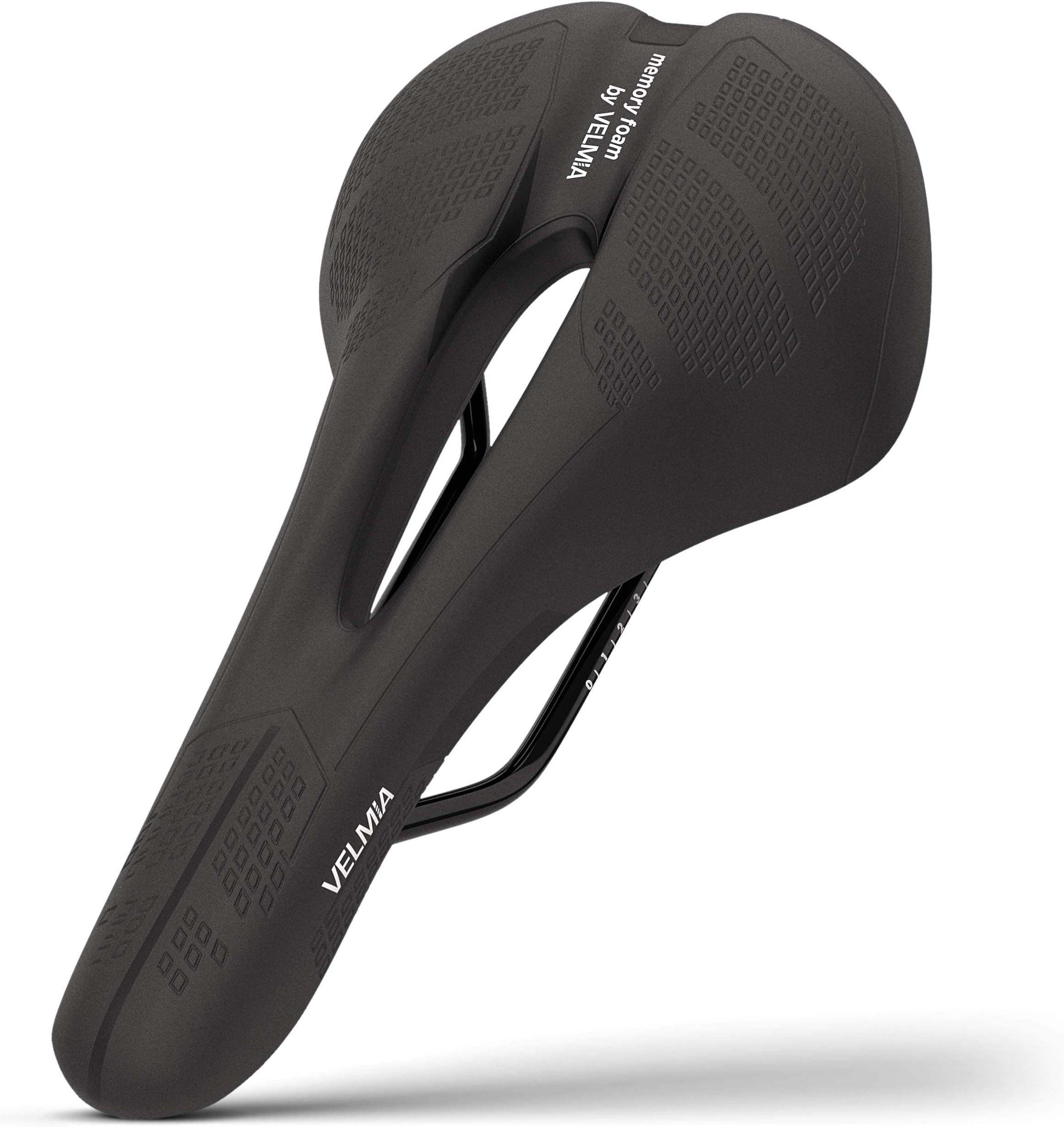 Velmia Bike Seat [for Mountain Bikes] - Bicycle Seat for Men & Women, Waterproof Bike Saddle with Innovative 3-Zone-Concept & Gel Pad, Bicycle Saddle