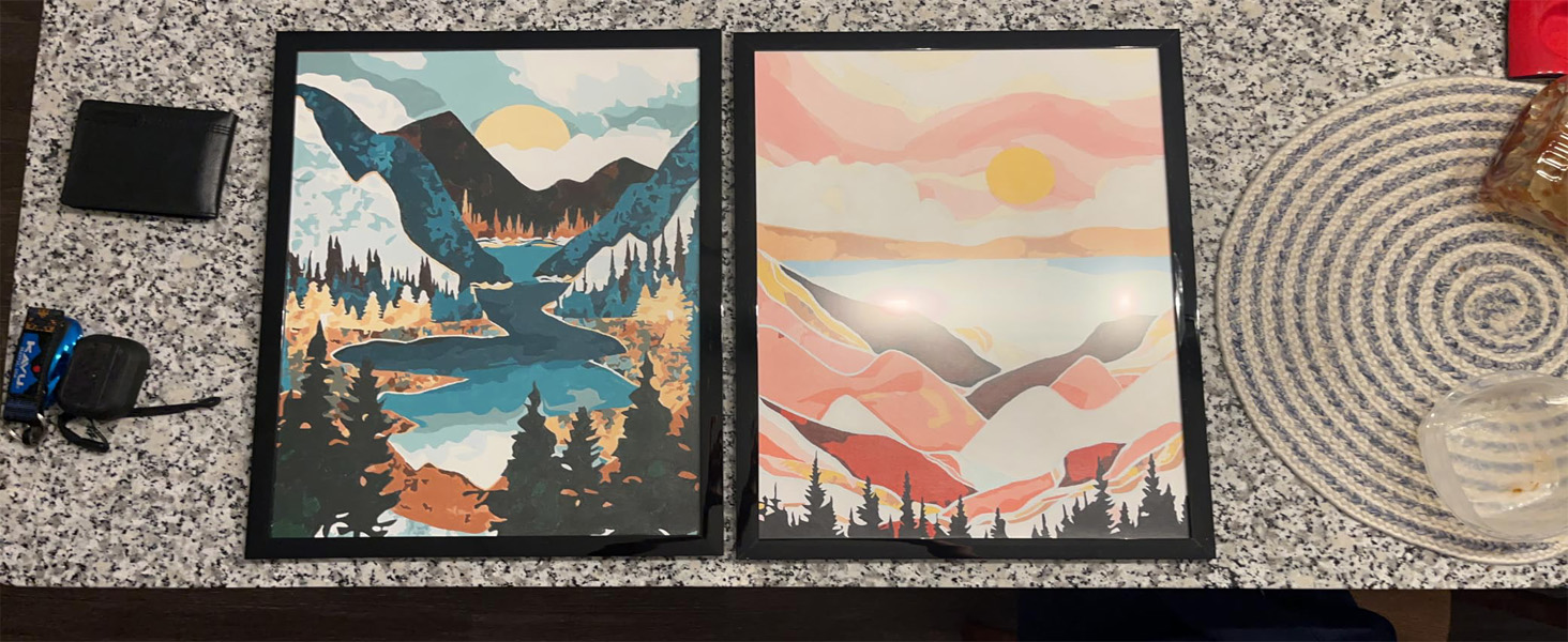 ヴィンテージ！レア! 3D paint by numbers kits Parkside_Ocean_5_transparent_1