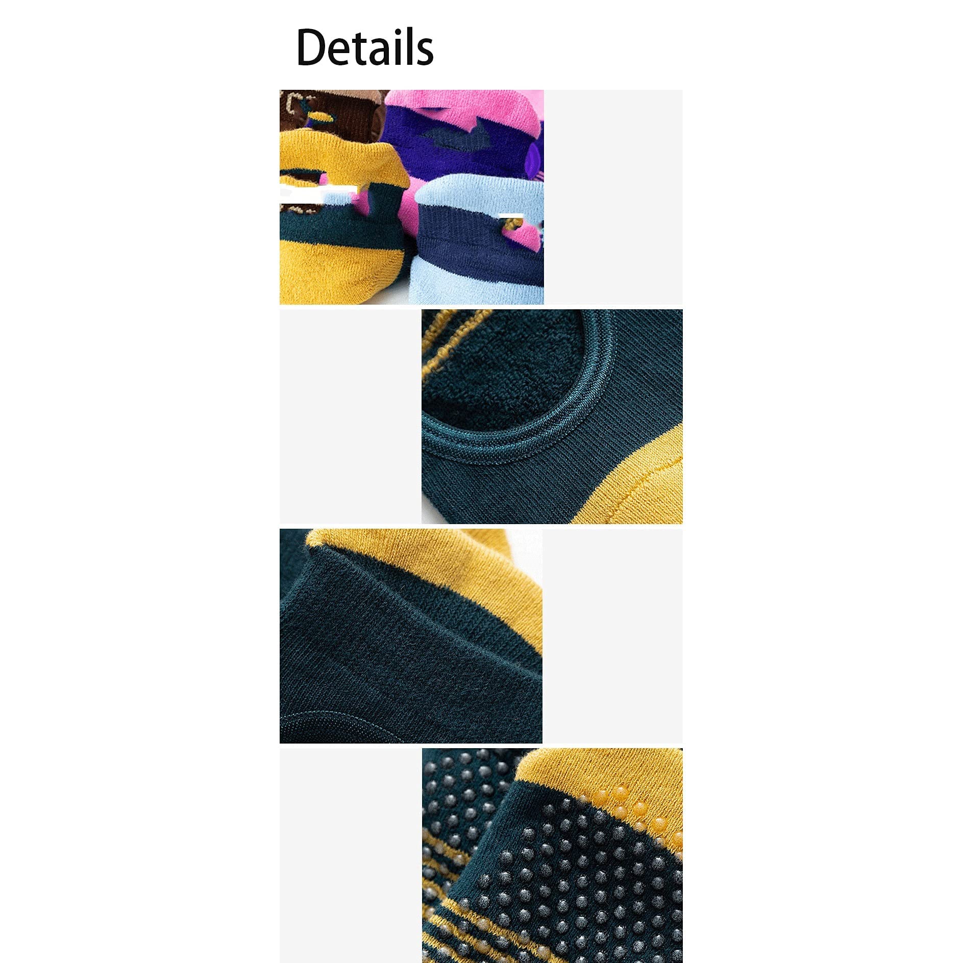 Frauen Yoga Socken Handtuch Unterseite Atmungsaktive Anti Slip Backless Pilates SockenBallet Tanz Sport Socken for Fitness-Fitnessstudio (Farbe: Blau Größe: 4.5-8.5)