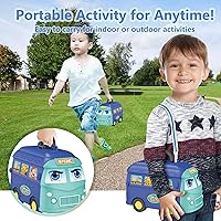 Vista 6 de Camión de juguete para niños de 1, 2, 3, 4, 5, 6 años, juguetes 5 en 1 para niños pequeños, juguetes para niños y niñas de 1 a 6 años de edad