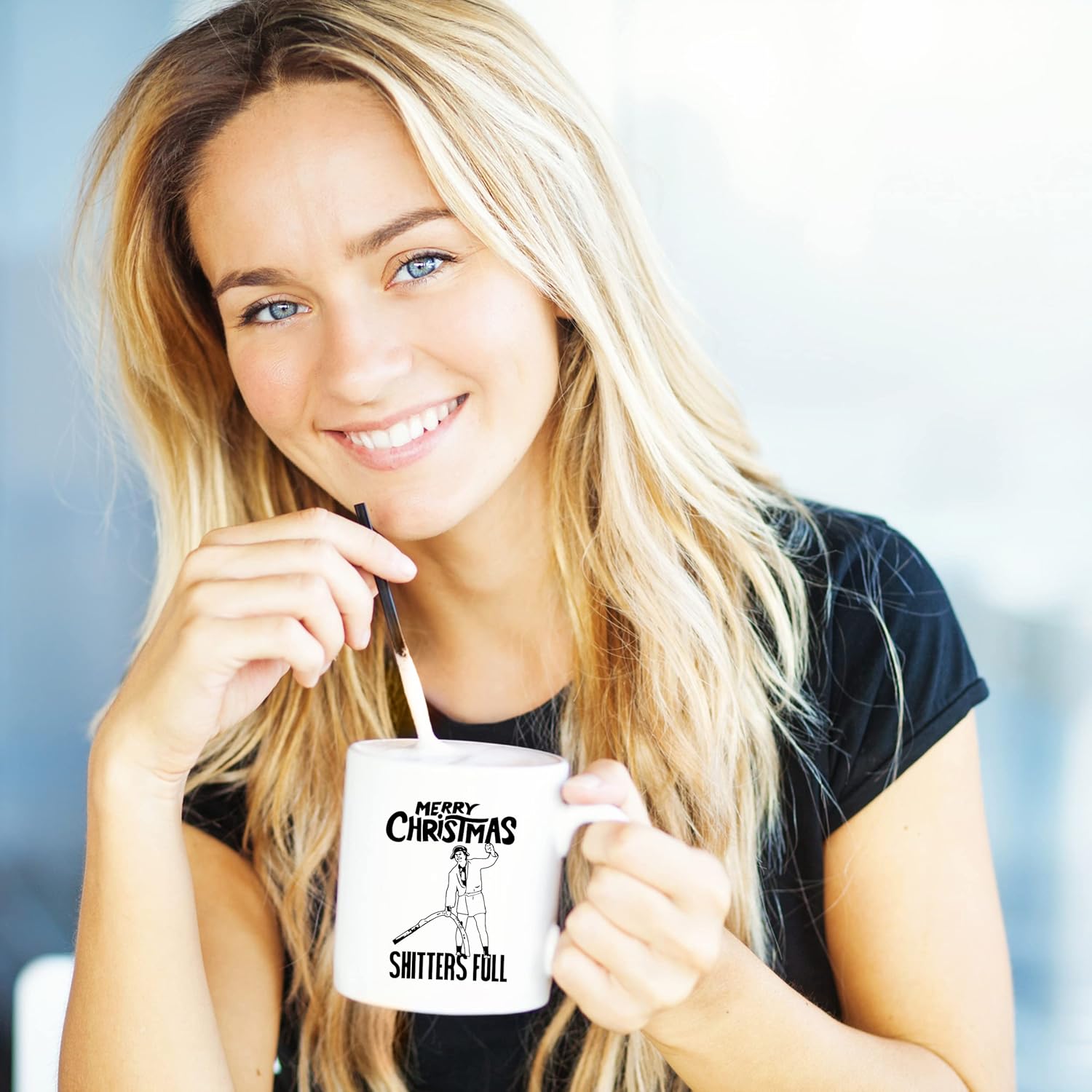 Vivid Ventures Shitters Full Coffee Mug - Griswold Christmas Vacation Gift - Funny Mug Cousin Eddie National Lampoons Christmas For Men And Women - Image 4