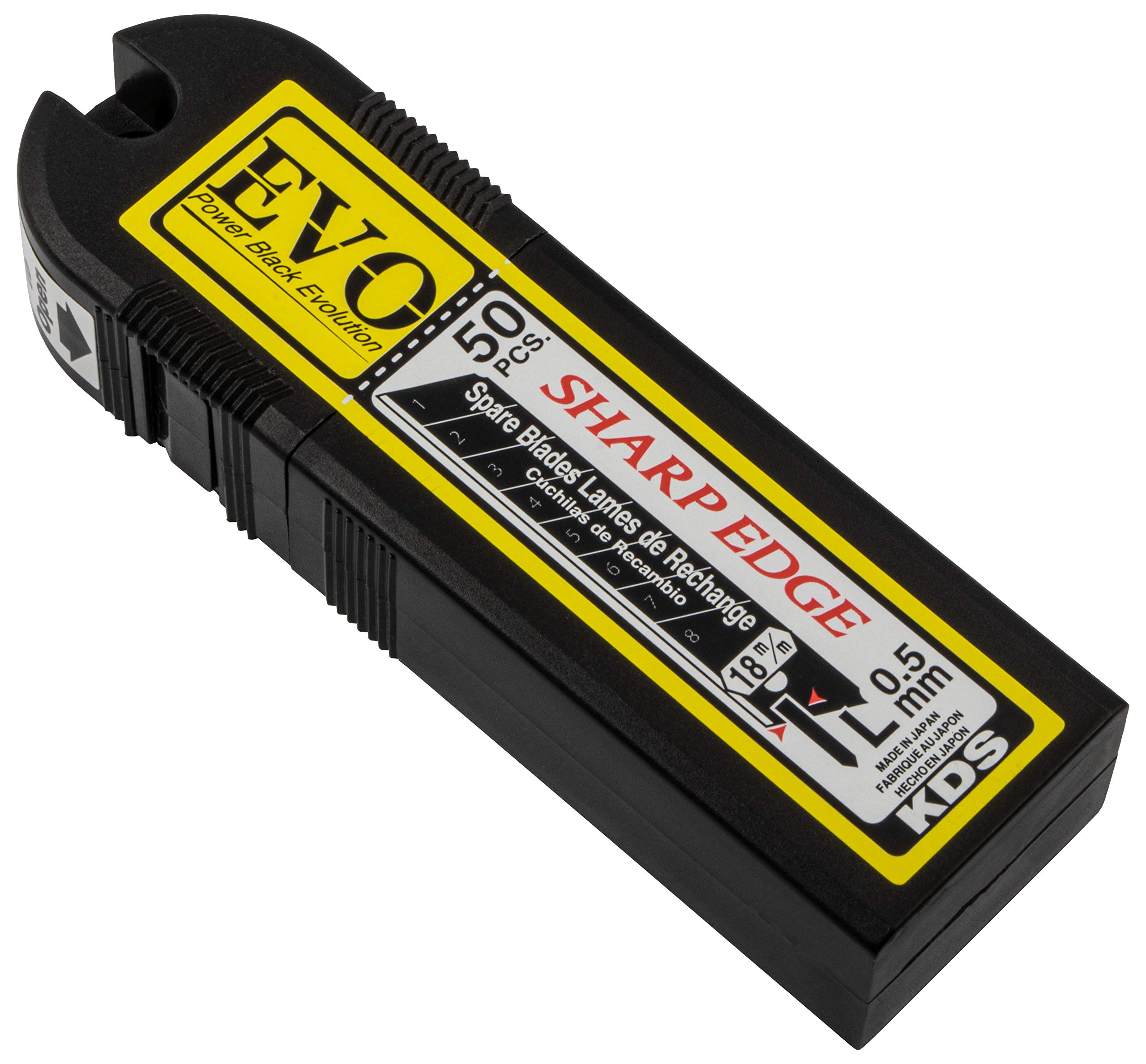 Gedotec® Profesional Cuchillas de Segmentos 9MM - 50er Packung Black 18 mm