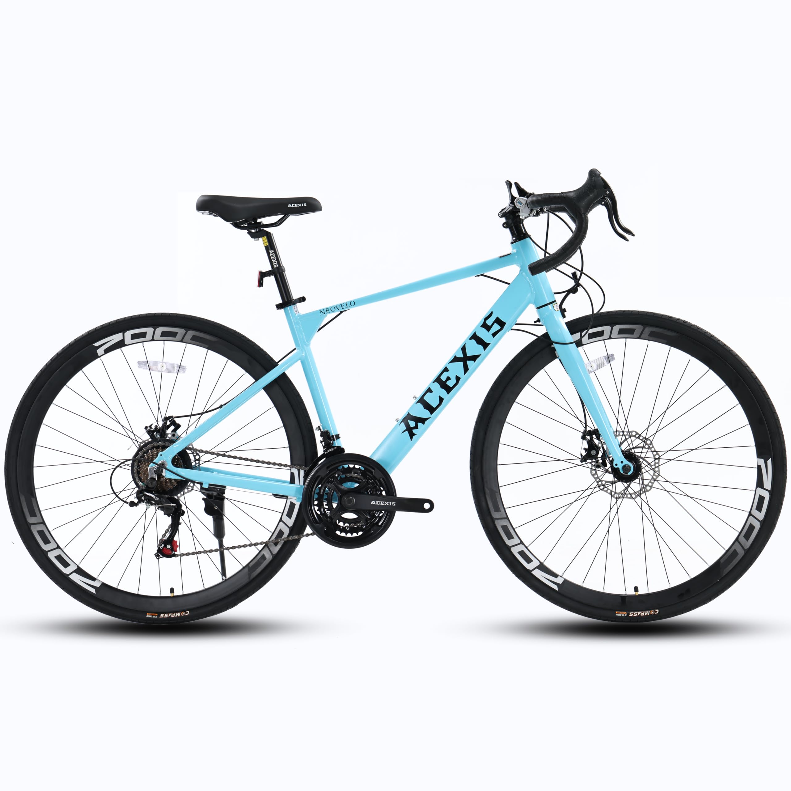 Amazon | ACEXIS ロードバイク 自転車 700C シマノ21段変速 アルミ