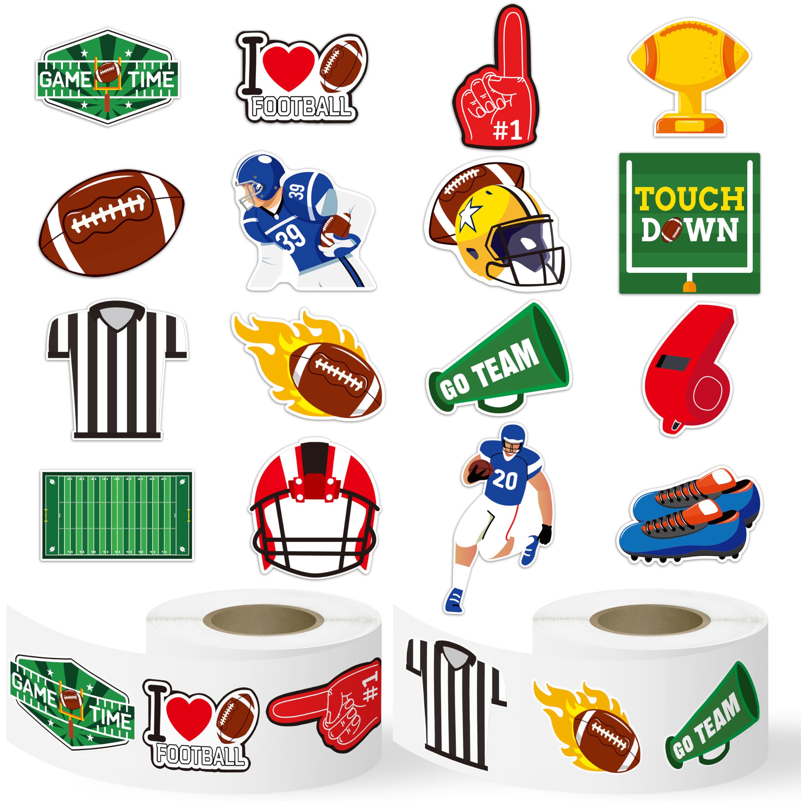 192pcs Football Stickers Pack - 32 Designs Waterproof PVC Decals For Water Bottles & Sports Gear