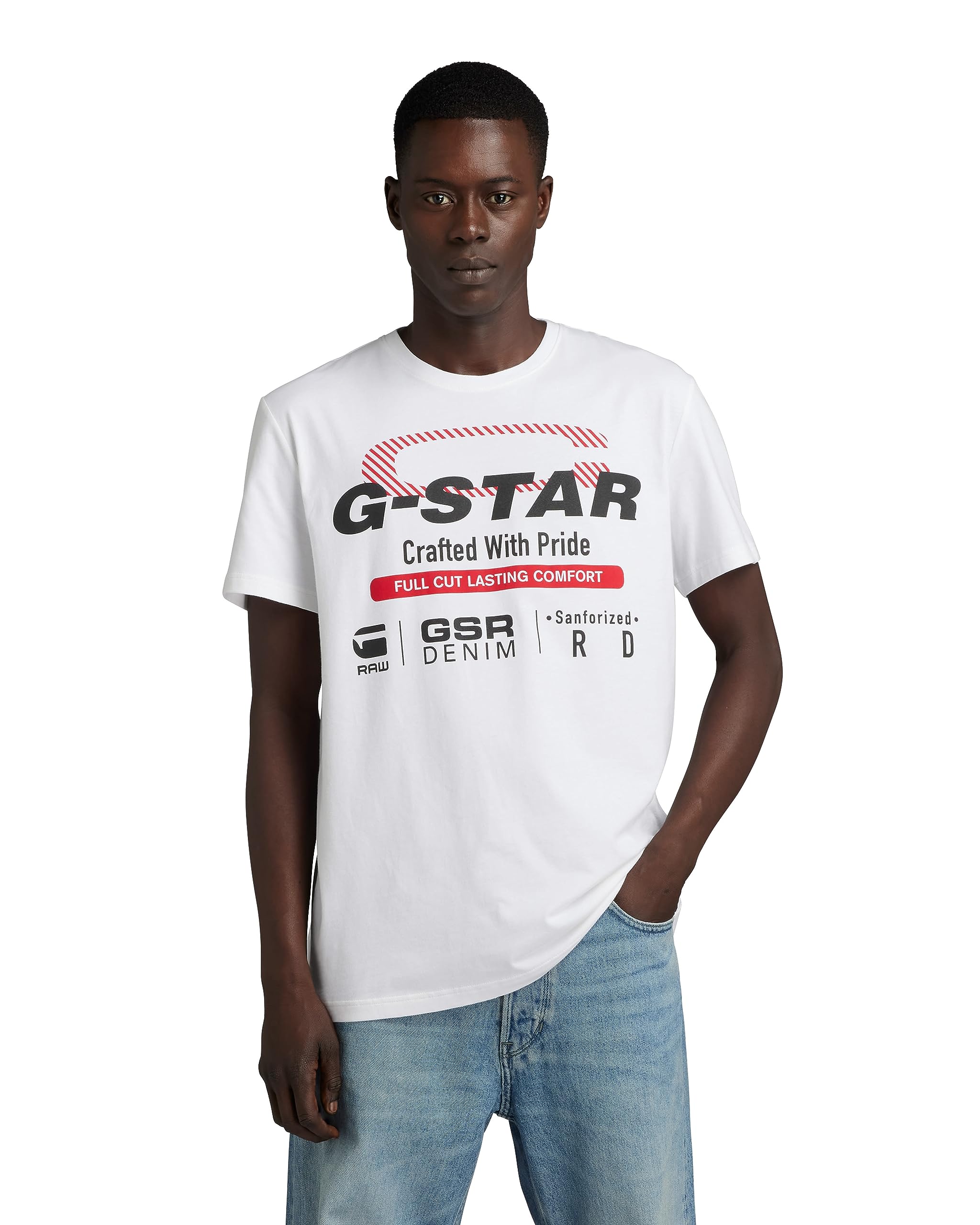 G-STAR RAW Men's Old skool originals r t, White (white D23714-336-110), M