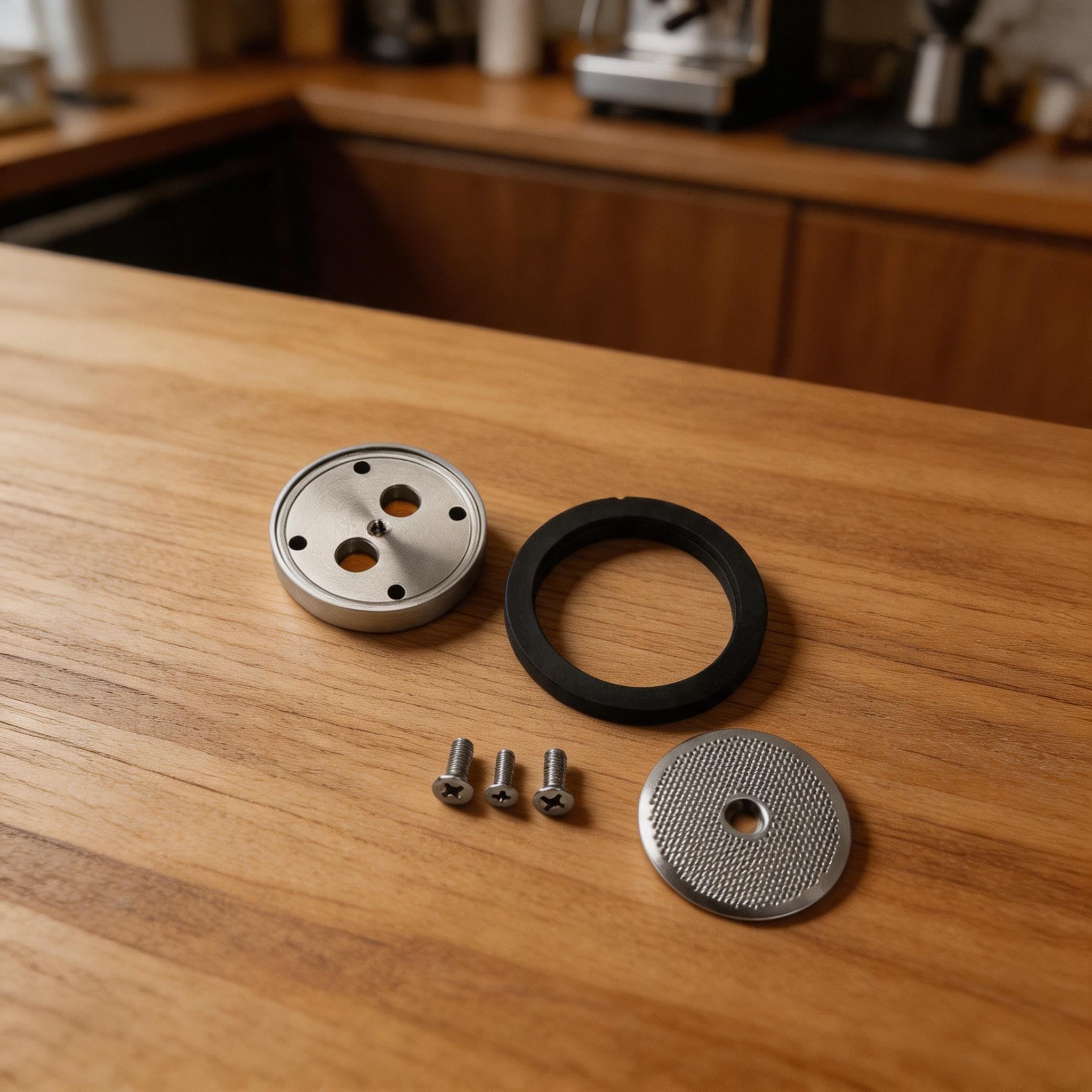 Kit di riparazione testina in acciaio inox per Gaggia Classic Paros D90 E90, filtro doccia preciso per estrazione uniforme, ricambio per macchina da caffè da 54 mm