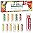DMSKY 12 Pack Lip Balm, Natural Lip Balm Bulk with Vitamin E and Coconut Oil, Moisturizing Lip Balm for Dry Cracked Lips, Lip Balm for Stocking Stuffers - 12 Flavors