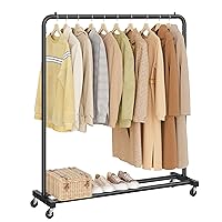SONGMICS Stand Appendiabiti con Ruote, Attaccapanni