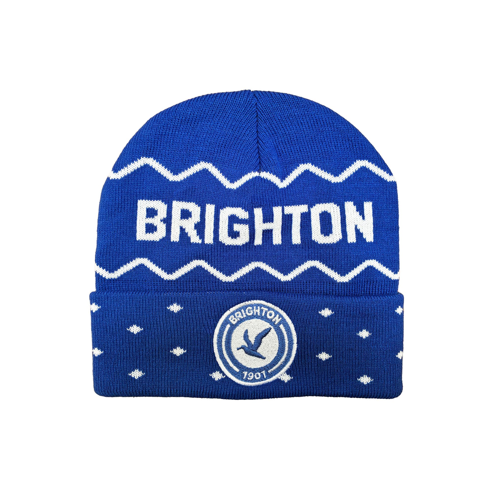 Beyond Happy Unisex Multicolor Brighton Football Fans' Bronx Hat - Adult Brighton Winter Hat