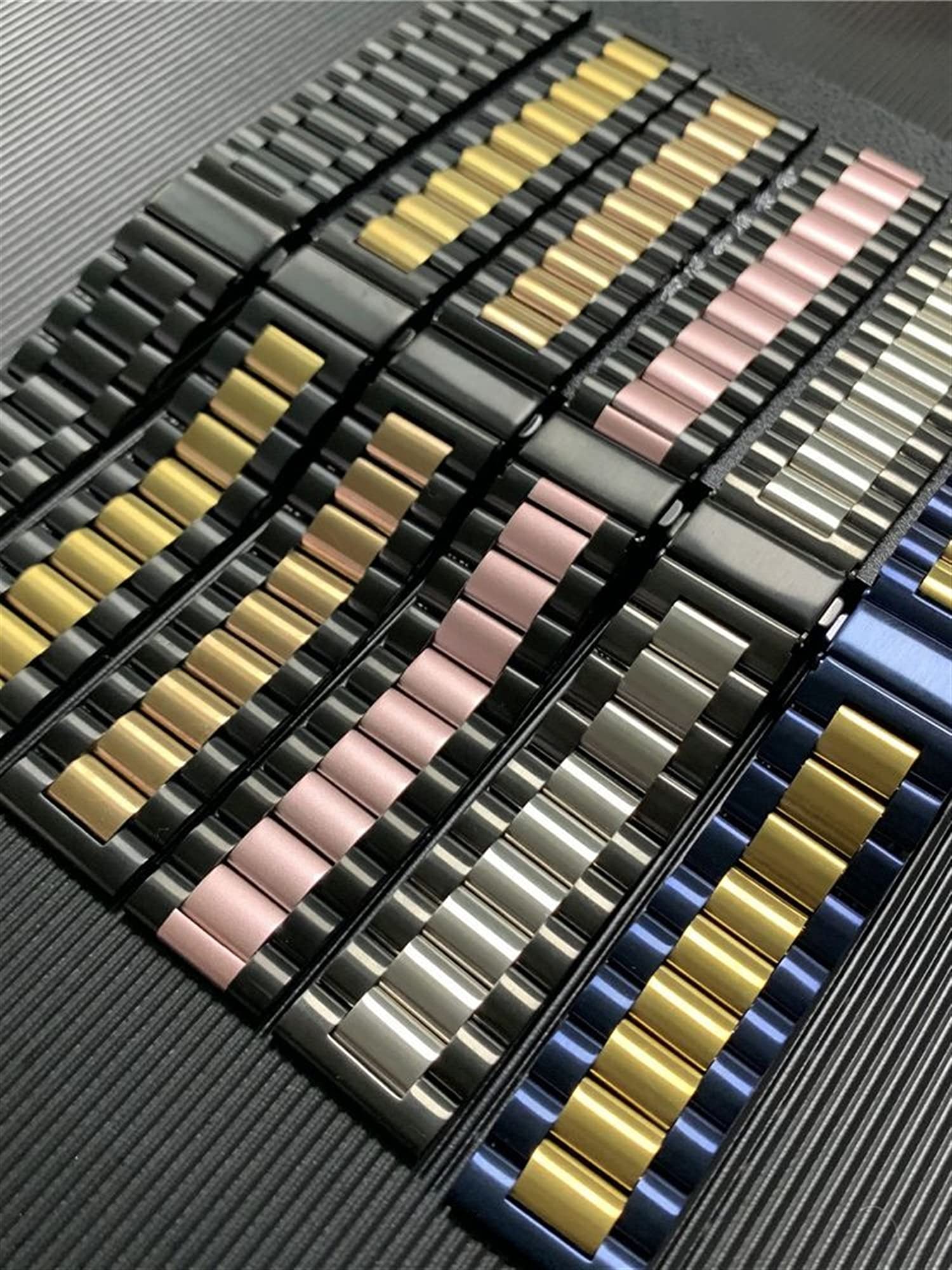 Bracelet en métal Massif pour la Montre à libération Rapide Remplacement de Sangle en Acier Inoxydable 22 mm