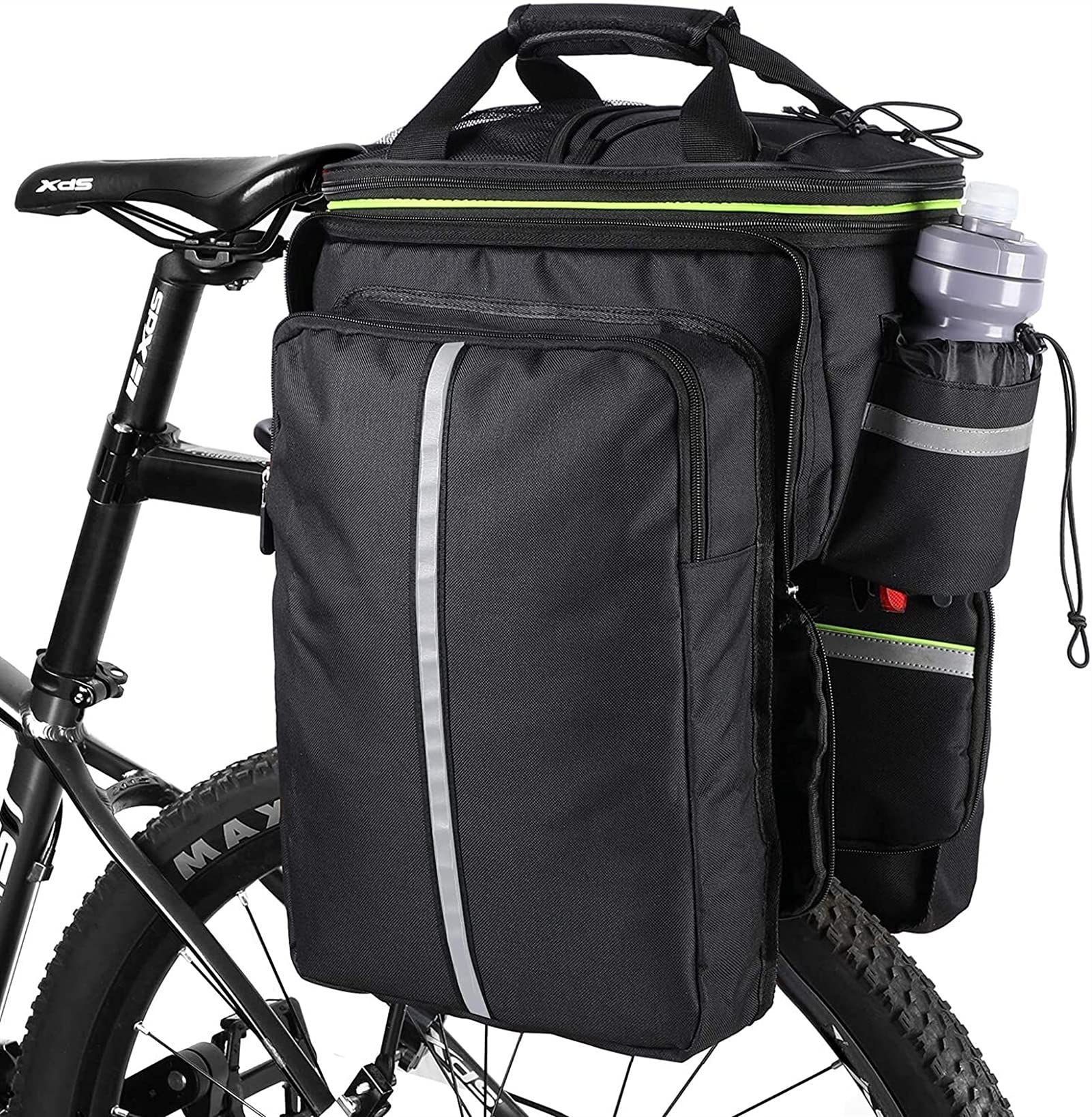 Borse per Biciclette. Borsa da Sella for Bicicletta, Borsa Mountain Bike, Grande capacità, Equitazione, Viaggio