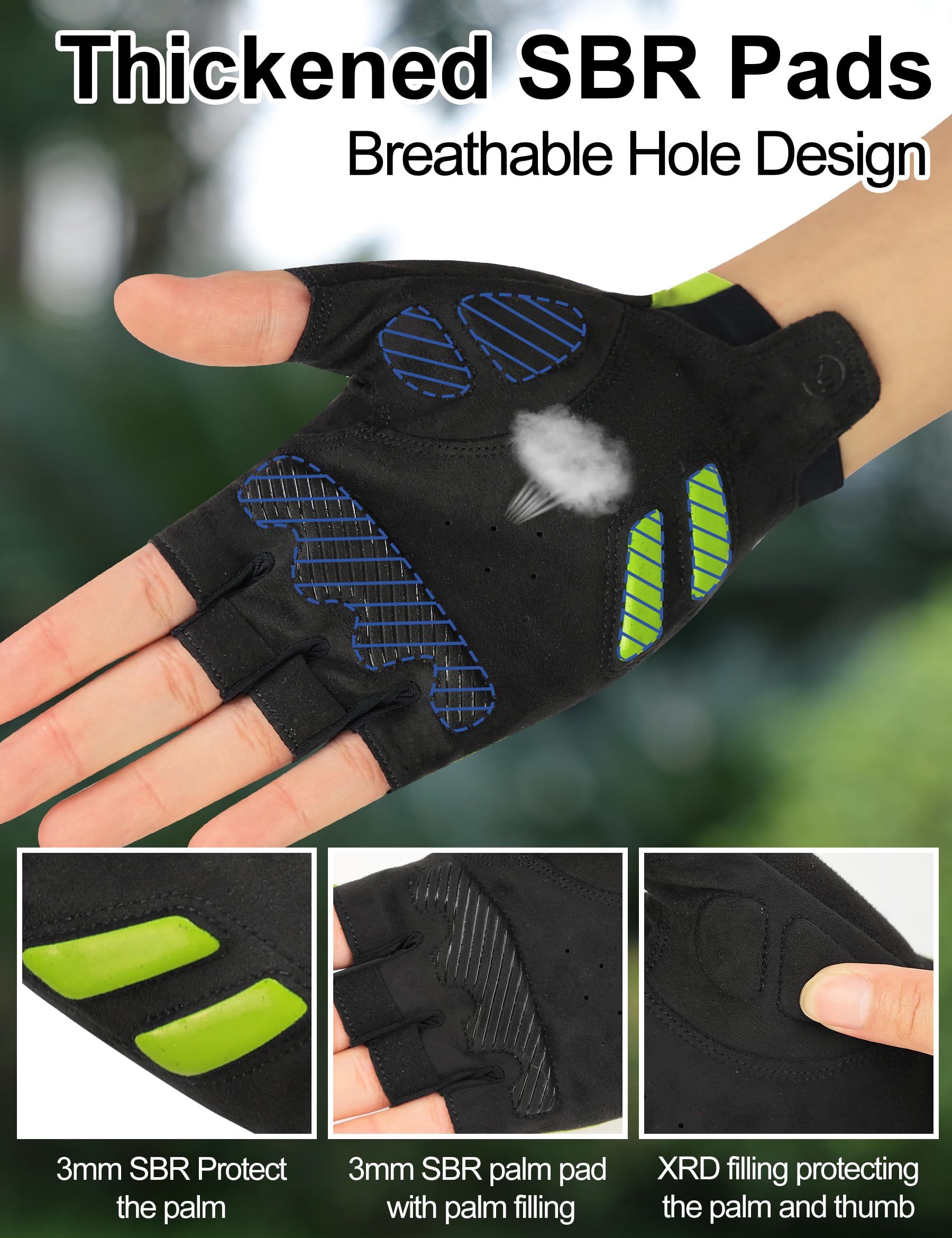 Amazon.co.jp: INBIKE サイクリンググローブ 衝撃吸収 通気性 バイク