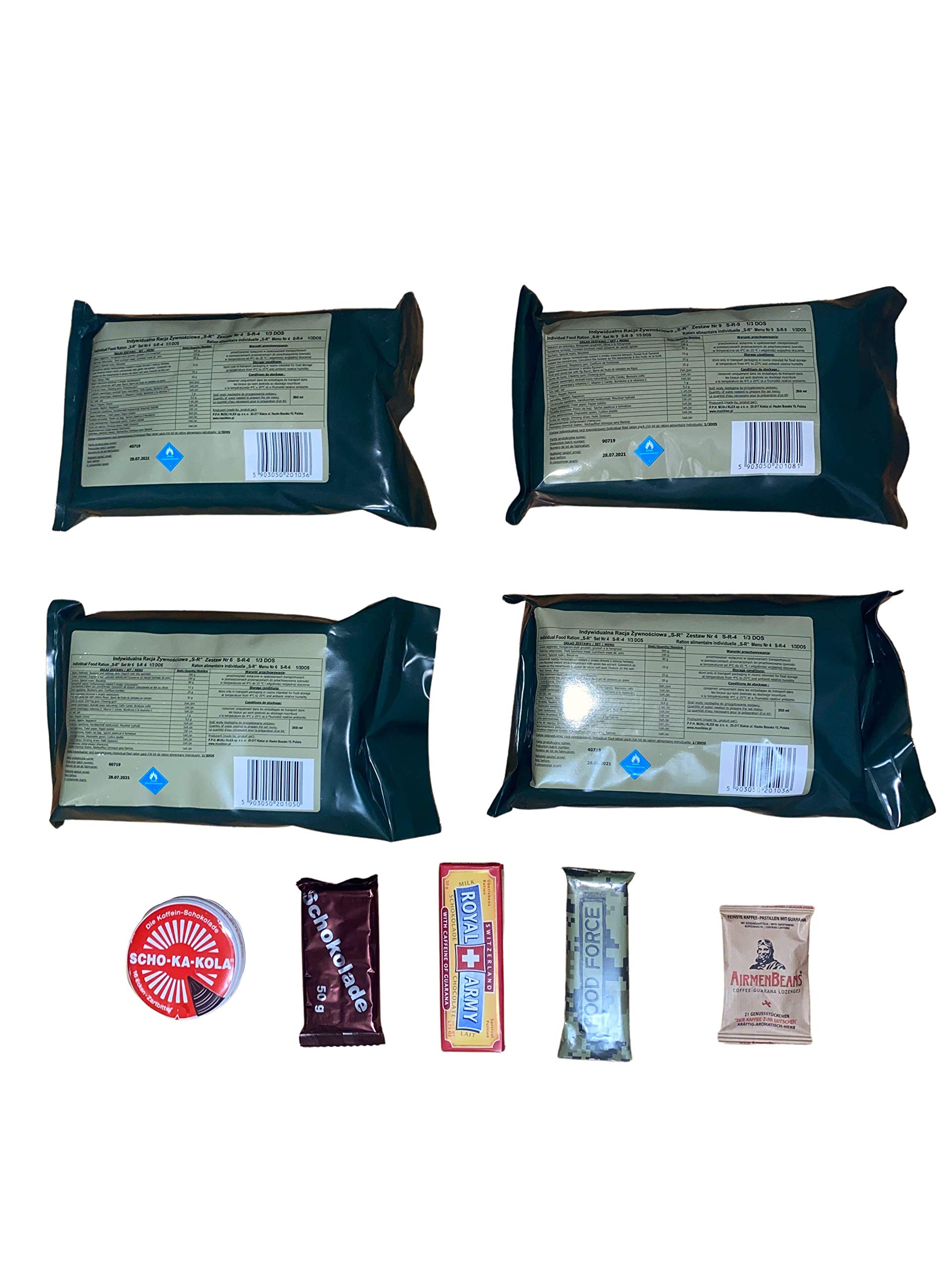 Bundle of Polish MREs Army Ration Meal Ready To Eat Emergency Food Supplies Genuine