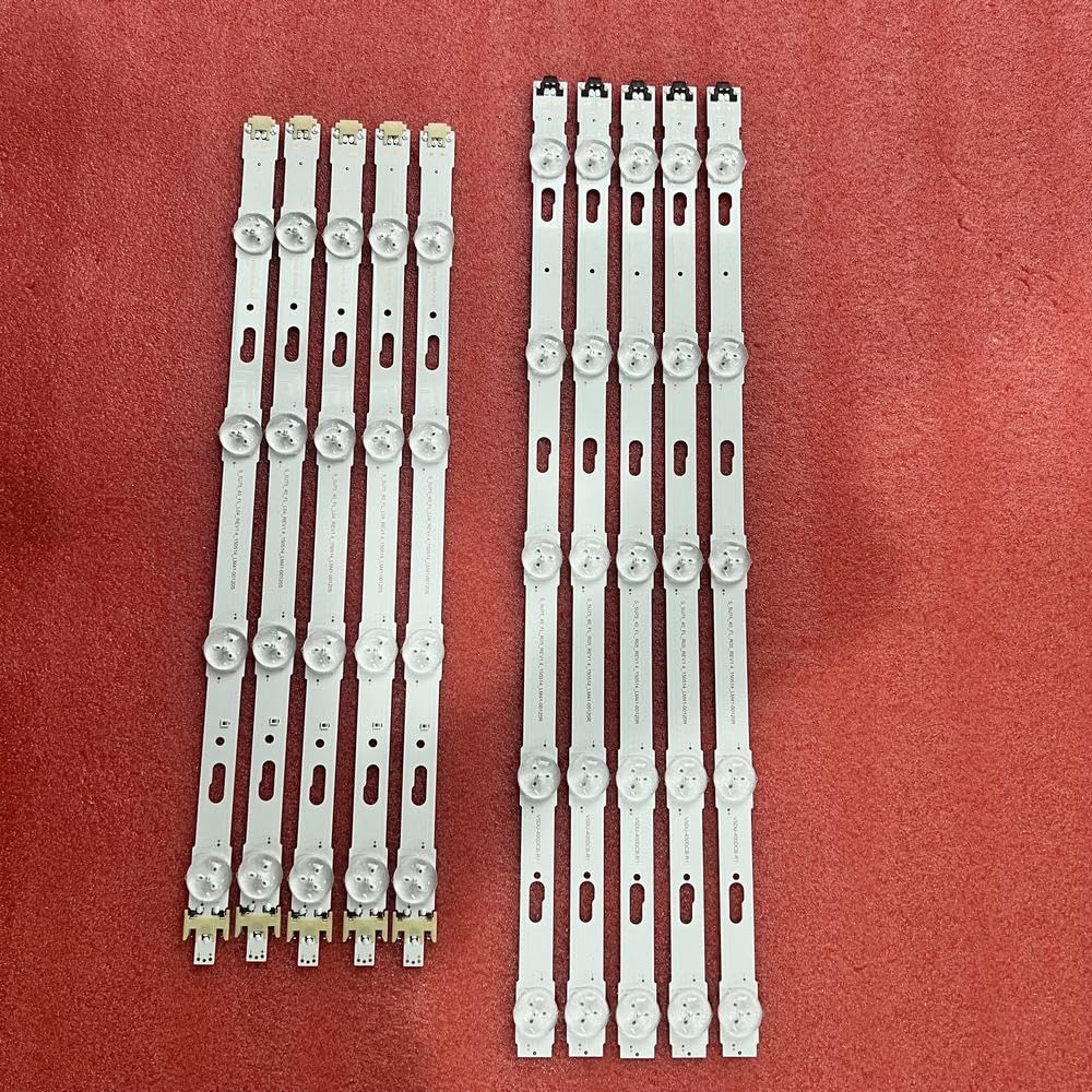 Tira De LED For Iluminación Trasera Compatible Fit For Samsung UE40JU6400K UE40MU6195 UE40JU6000 UE40MU6122K UE40MU6122 UE40JU6000U BN96-34791A 34792A(10pcs set For 1 TV)