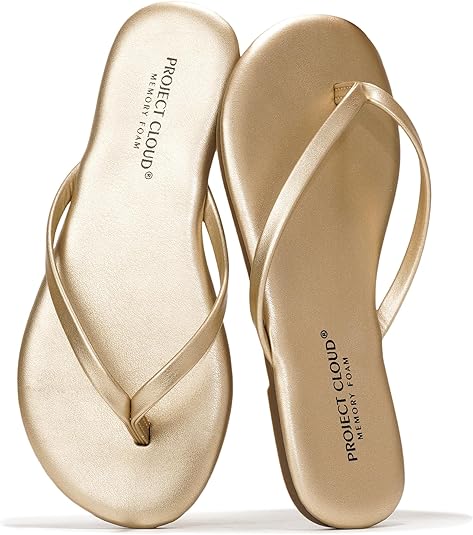 Project Cloud Kids Sandals For Girls Footwear with Memory Foam Insole Kids Flip Flops - Lightweight & Slip Resistant Girls Sandals Summer Beach Essentials (Little Foundations)