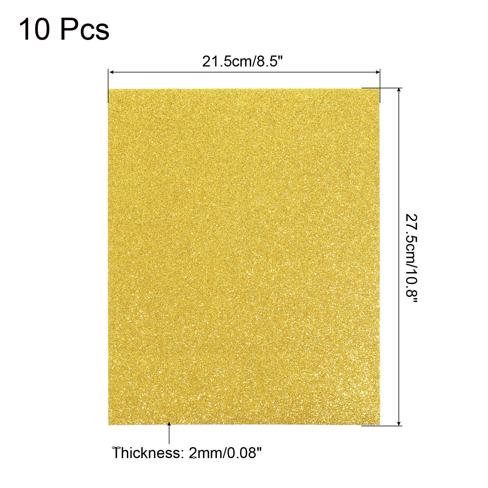 5 Fogli Schiuma EVA Giallo Oro – Spessore 1 Mm, 50x49 Cm, Morbidi E Flessibili Per Fai-da-te, Fiori, Pasqua E Biglietti Natalizi