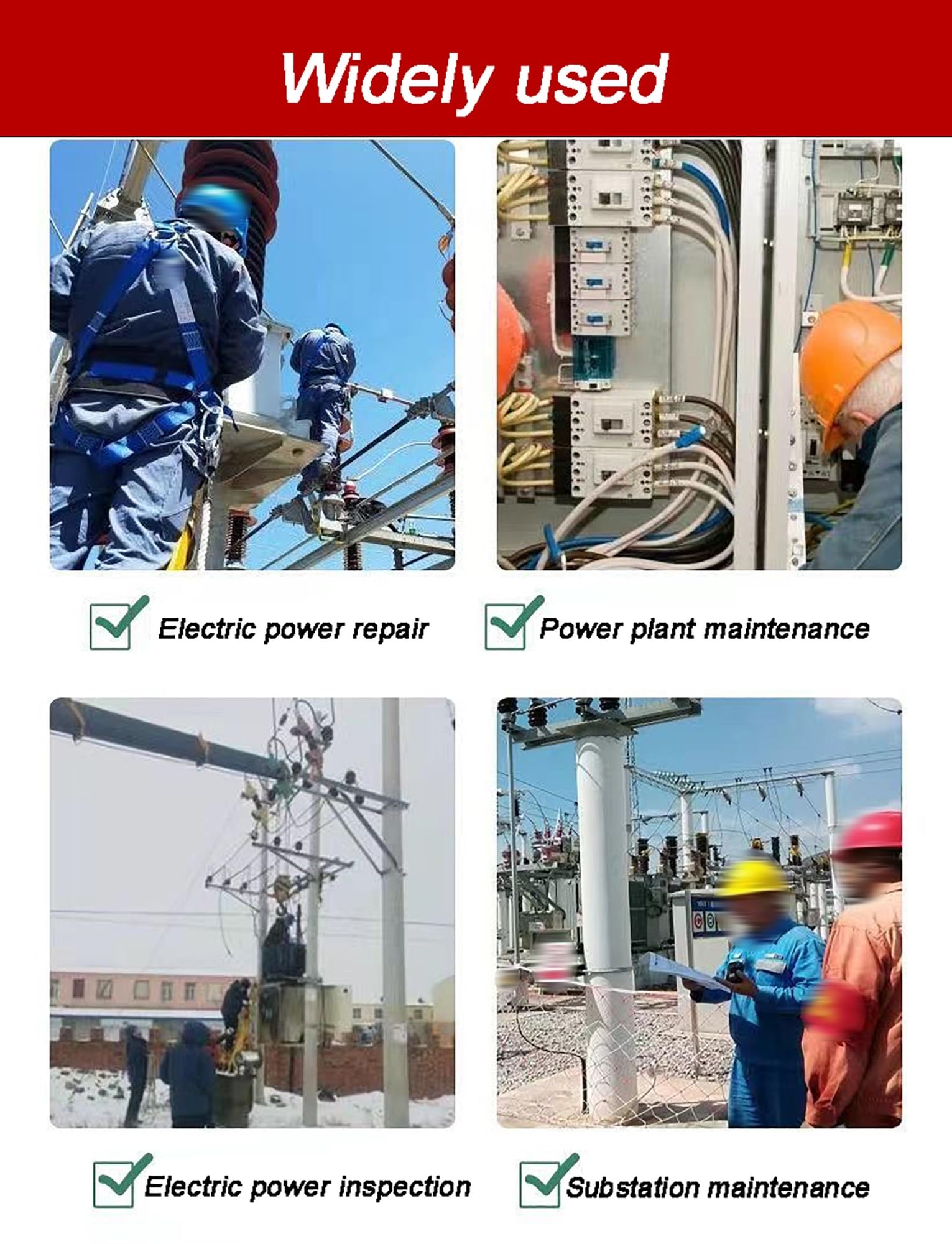Generisch Harz-Isolierdecke for Elektroarbeiten, tragbare Hochspannungsschutzmatte, for Elektriker zur Reparatur von Stromkreisen, Sicherheit im Verteilerraum(0.4kv,400x500mm/15.7x19.7in)