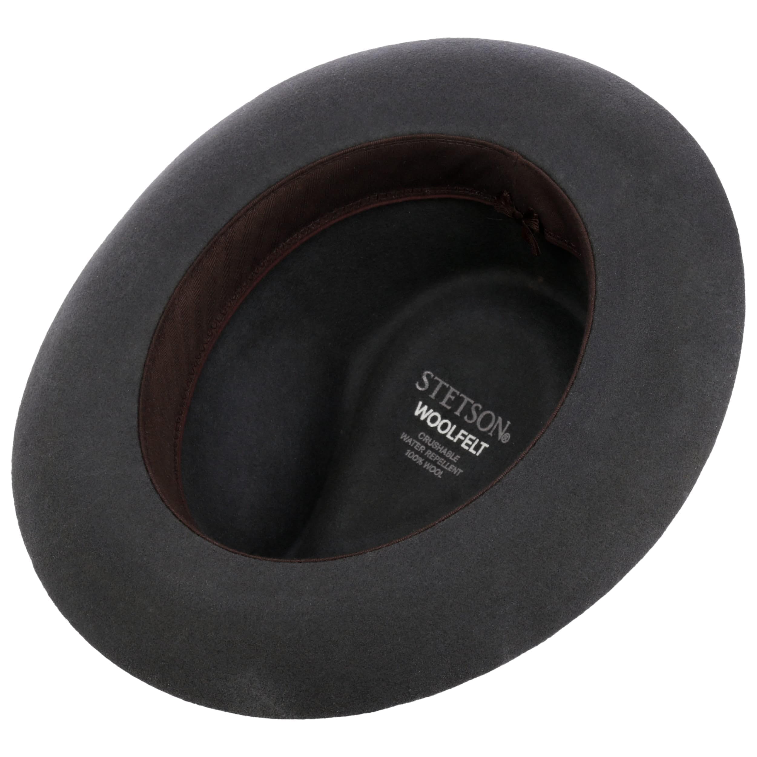 STETSON Pinehurst kapelusz fedora Bogart z filcu welnianego Asahi Guard Meski Jesien Zima
