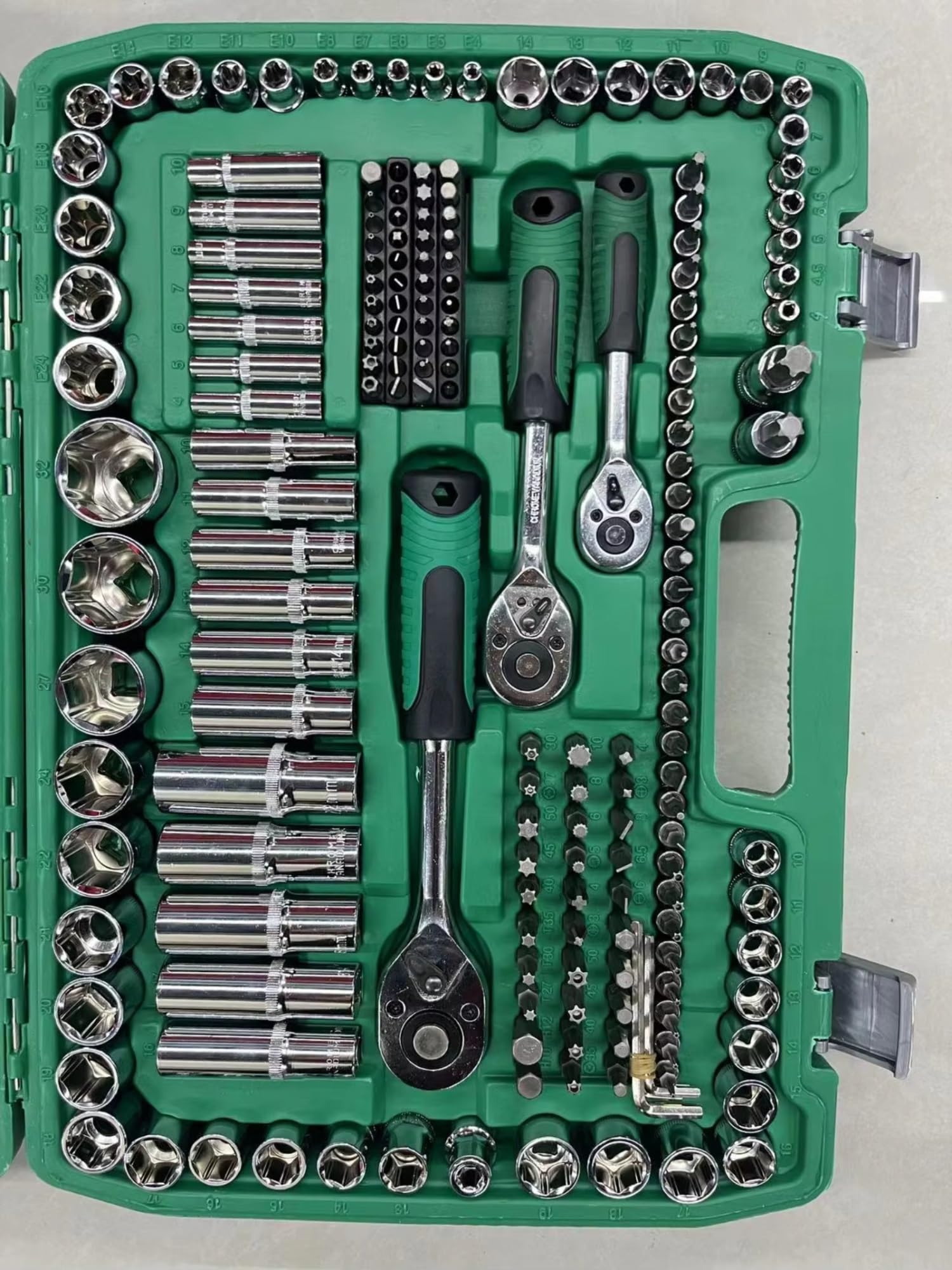 Juego de herramientas de taller Caja Juegos Herramientas Llave Tubo 216 Piezas Para Reparación Automóviles Herramienta Manual Juego Llaves De Trinquete Kit DIY Para El Hogar Y El Coche