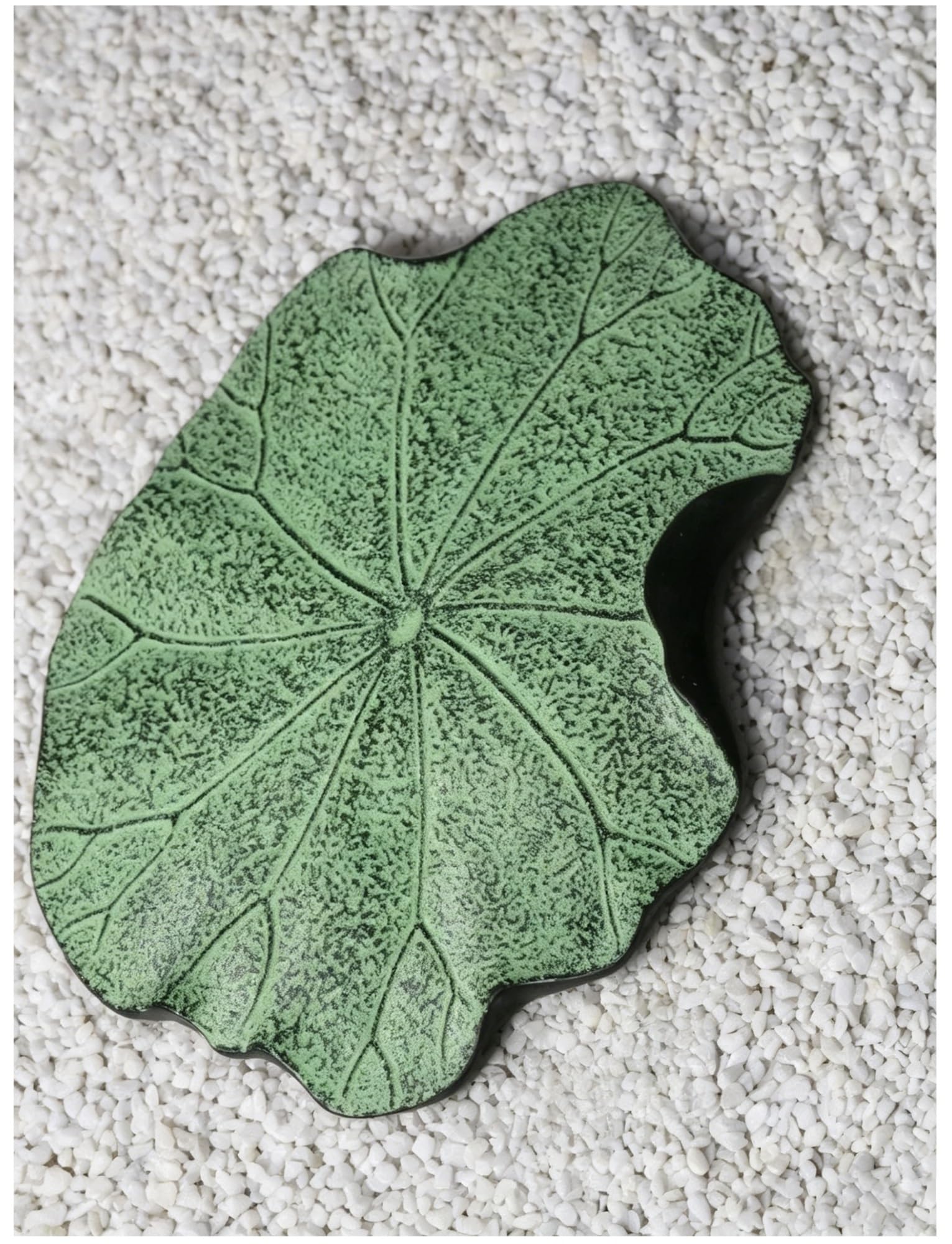 Pavé antidérapant feuille de lotus en résine robuste de 3,1 cm pour le jardinier exigeant