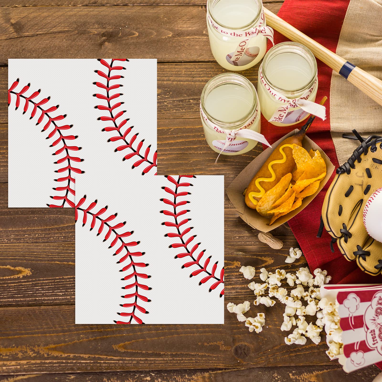 Snapklik.com : Baseball Napkins For Baseball Happy Birthday Party ...