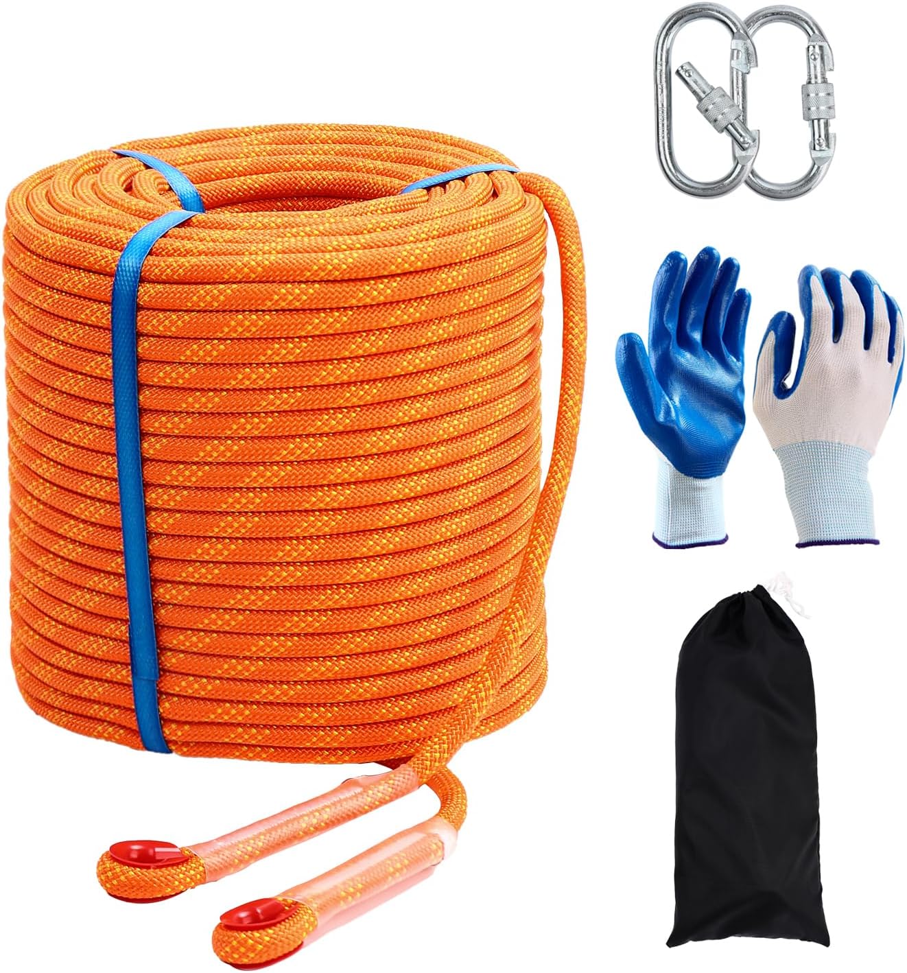 Climbing Rope 10mm 246Ft (75m) Static Climbing Rope Outdoor