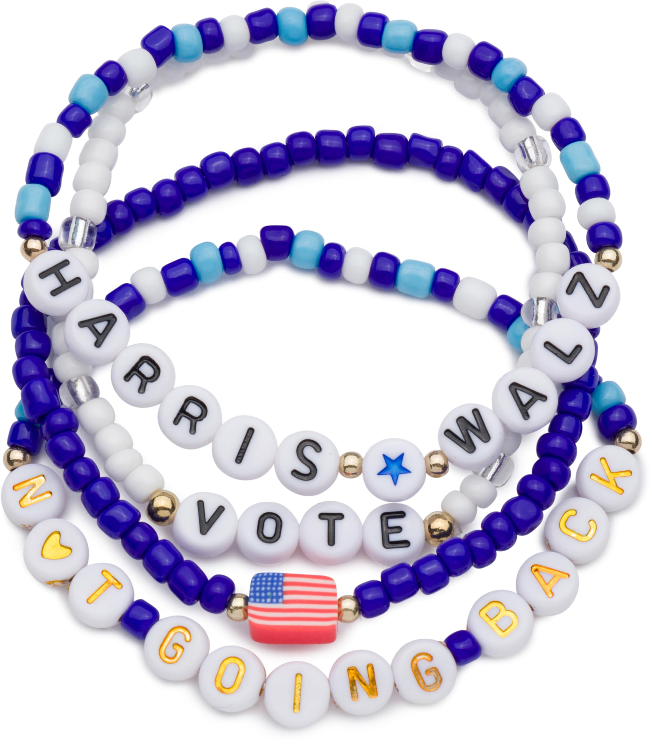 Jeados Kamala Harris Walz Friendship Bracelet, Symbol of Hope, Action, and Unity, Vote Bracelets