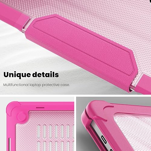 Miniatura 117 de DTangLsm Funda rígida resistente para M4 MacBook Air de 15 pulgadas 2025 2024 2023 M4 M3 M2 A3241 A3114 A2941, resistente carcasa rígida resistente