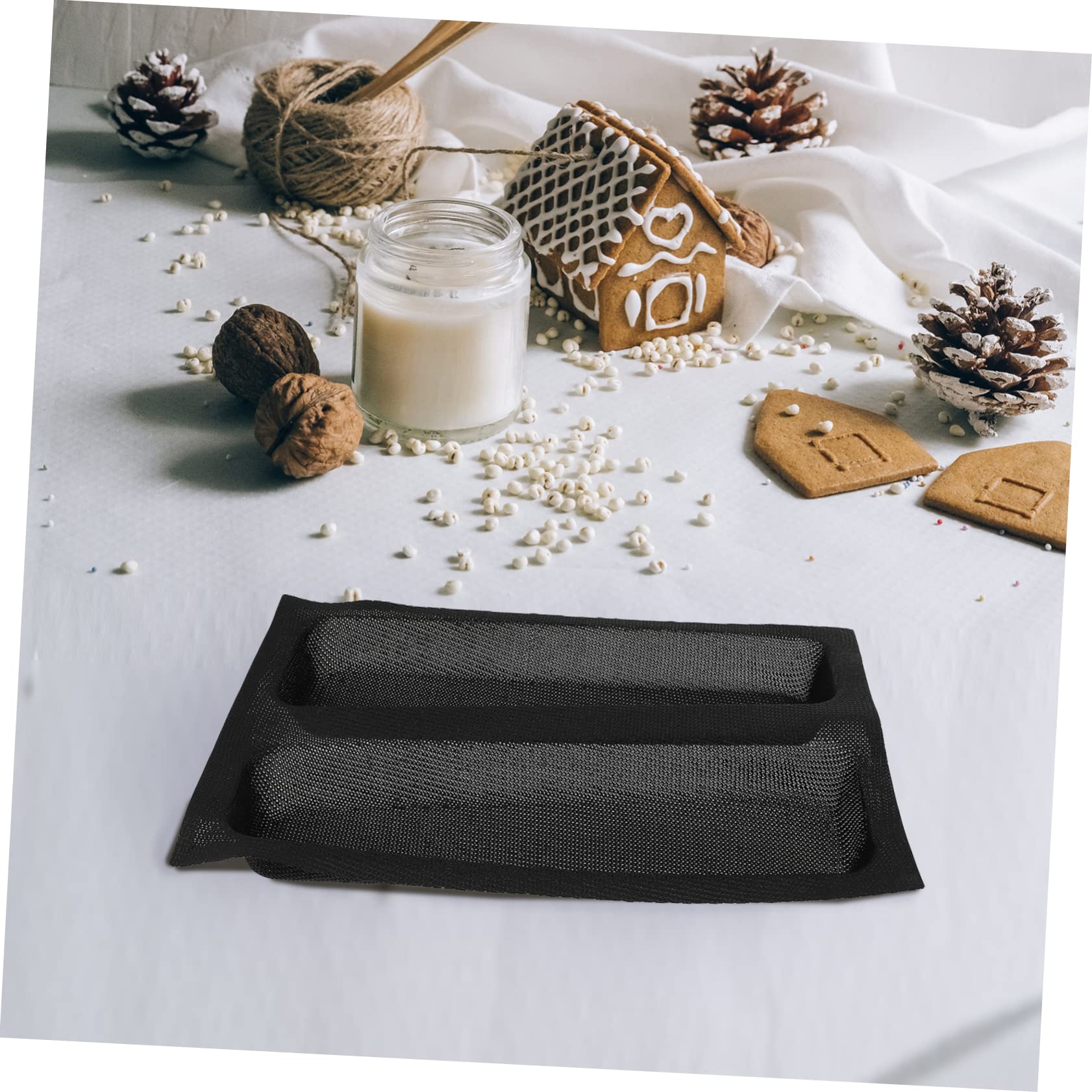 Ciieeo Lot De 2 Moules À Antiadhésifs En Silicone Avec Couvercle Pour La Cuisson Du