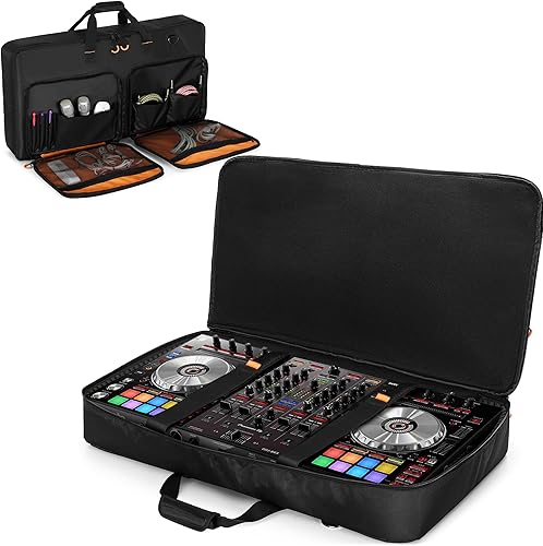 Rexmica Bolsa de transporte compatible con Pioneer XDJ RXDDJ SXDDJ SX2  DDJ SX3  Denon MC7000  Numark NS6, bolsa de almacenamiento para controlador