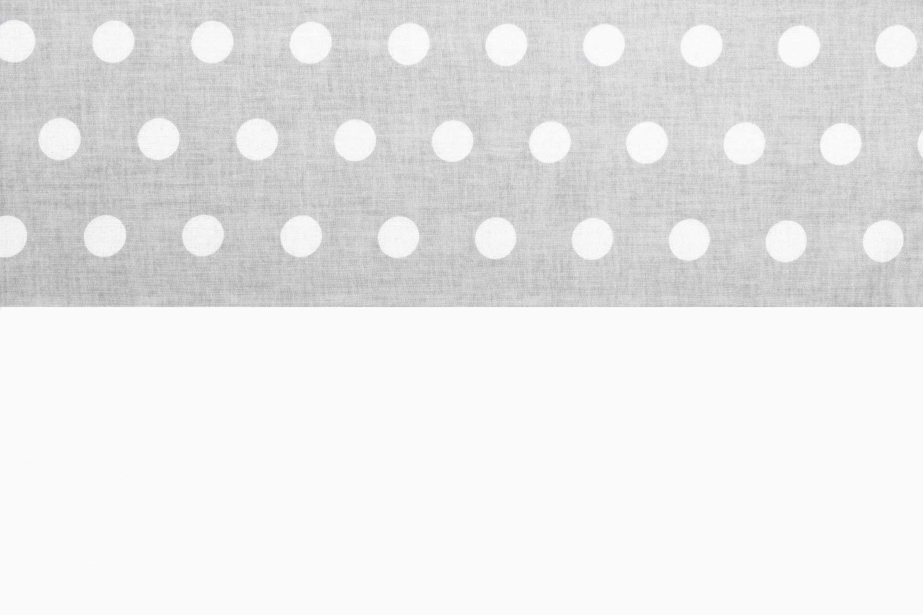 Vizaro - Piumino Lettino Neonato + Cuscino 70x80cm, 25x35cm - 100% PURO COTONE - Premium made in EU - A Pois Bianchi
