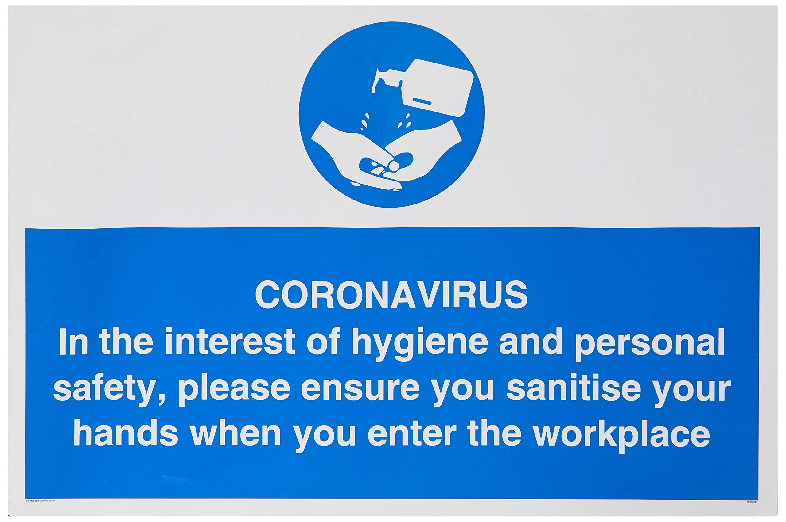 CORONAVIRUS En aras de la higiene y la seguridad personal, asegúrese de desinfectar sus manos