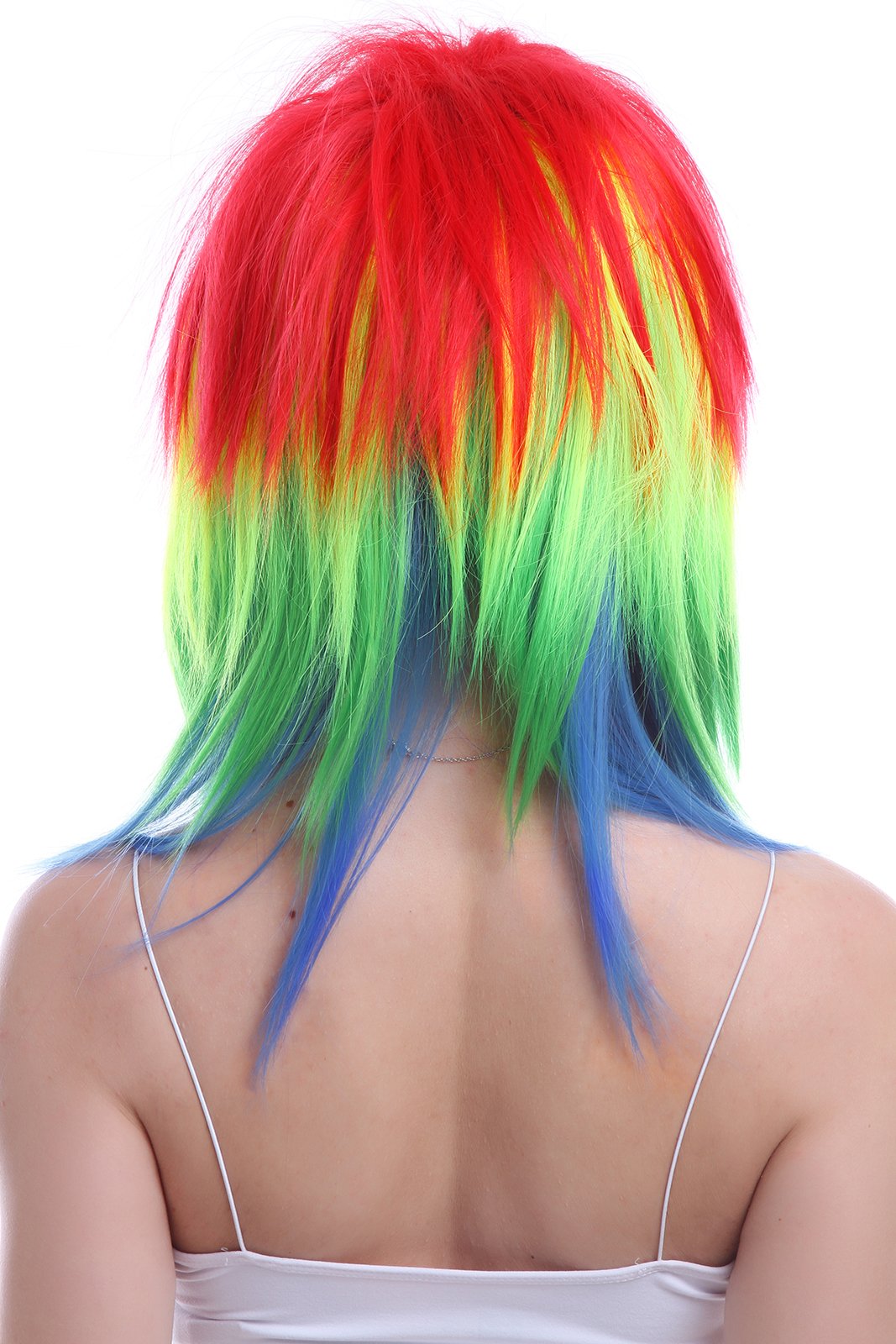 Rainbow Lace Front Wigs For Women Natural Looking Multi - View #9