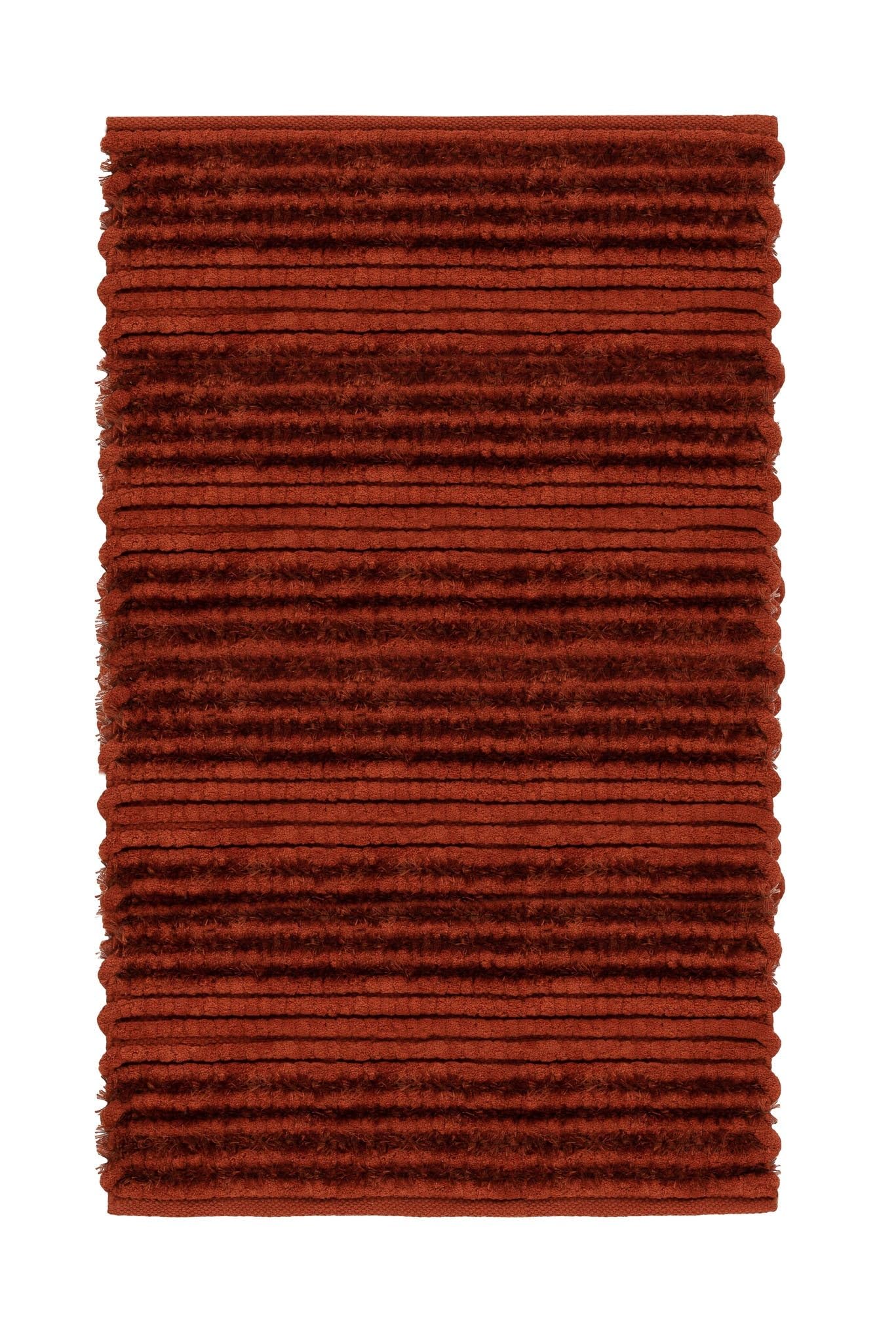 Heckett Lane Solange Badematte/Badteppich 120x70 – Weiche & rutschfeste Duschmatte – Hochwertiger Badvorleger für Badezimmer – Oranje