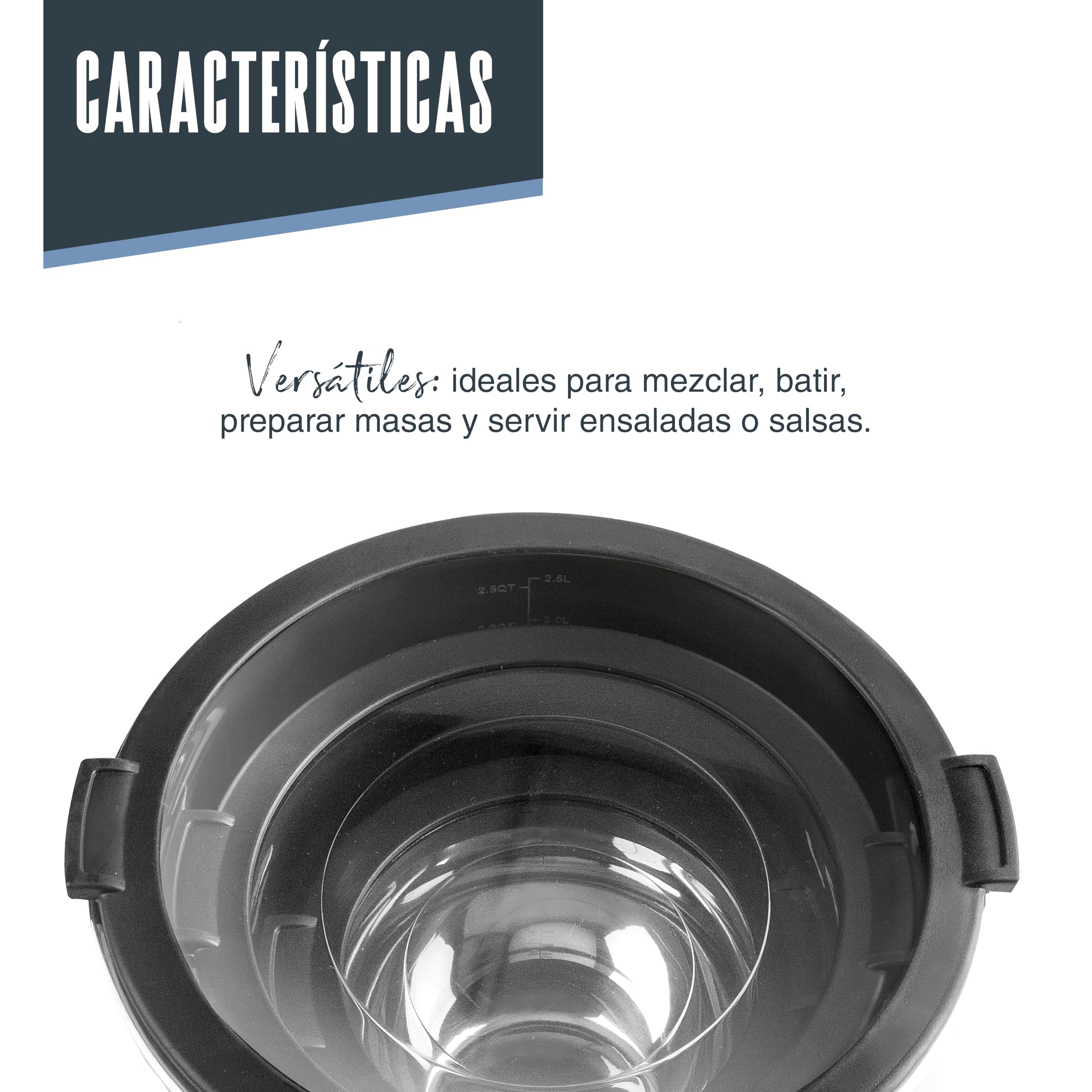 LACOR 60049 - Set 3 boles Adapt, Apilables, Con tapa hermética - Cocina | En acero inox 18/10, listo para el uso diario en cocina; cierre hermético, apilable, ahorra espacio, para tu cocina cada día