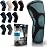 POWERLIX Knee Compression Sleeve - Best Knee Brace for Knee Pain for Men & Women - Knee Support for Running, Basketball, Volleyball, Weightlifting, Gym, Workout, Sports - (Light Blue XL)