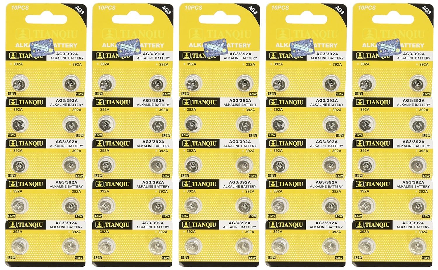 50 392 LR41 Watch Alkaline Batteries AG3 SR41 Battery