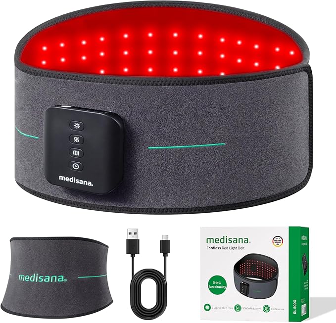 Medisana Cordless Red Light Therapy Belt: A Handy Back Pain Solution
