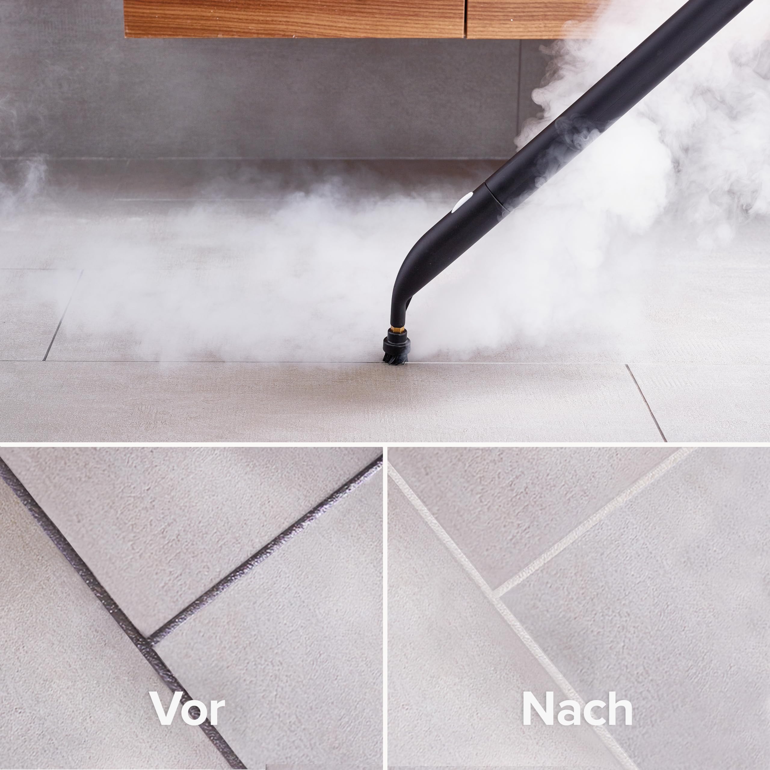 Dupray Neat Plus Dampfreiniger – Vielseitiger Hochleistungs-Dampfreiniger für Zuhause: Böden, Möbel, Autos und mehr (EU-Stecker, Neat Plus + 17 Zubehörteile)